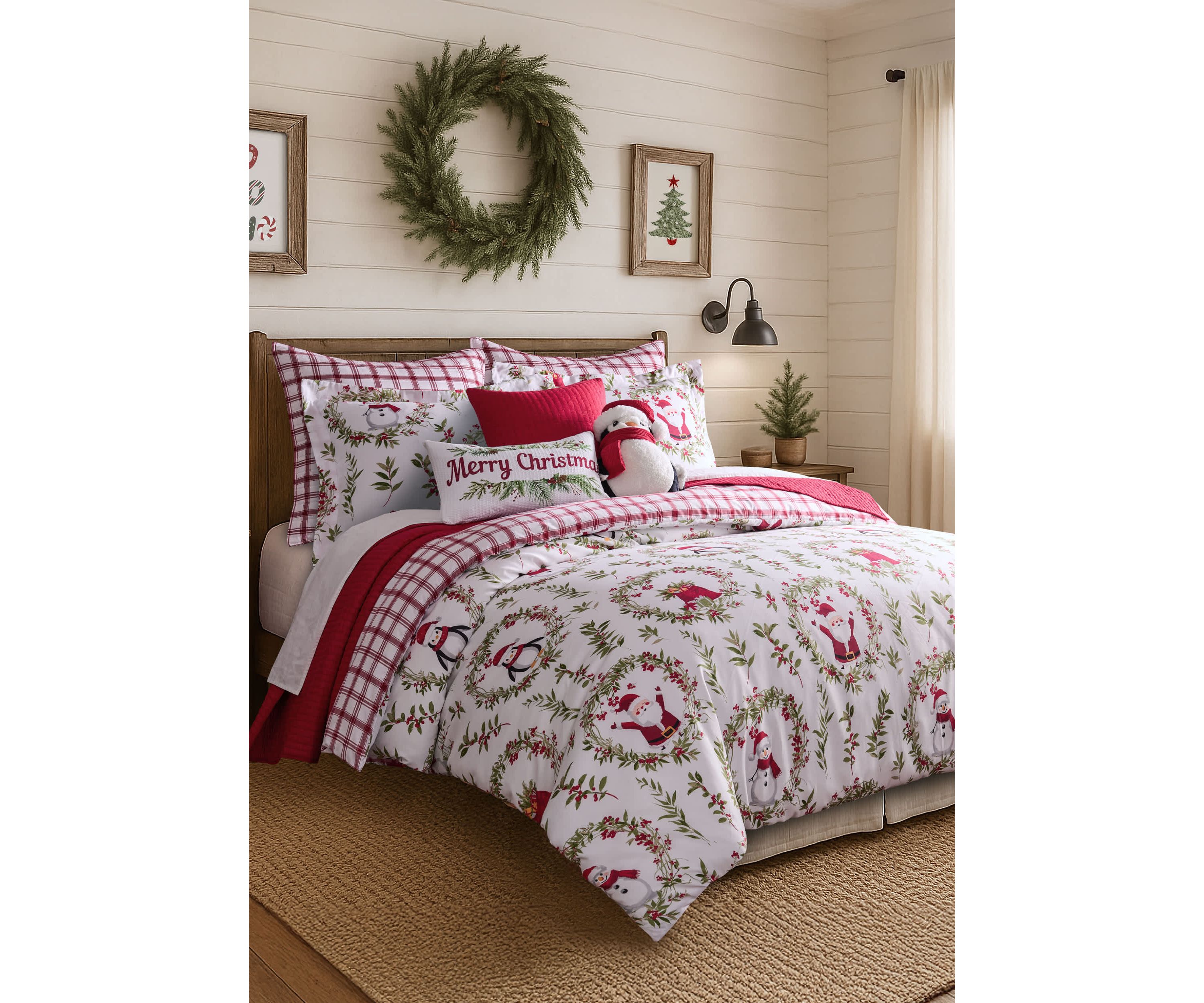 Pine & Plaid Duvet Cover Set
