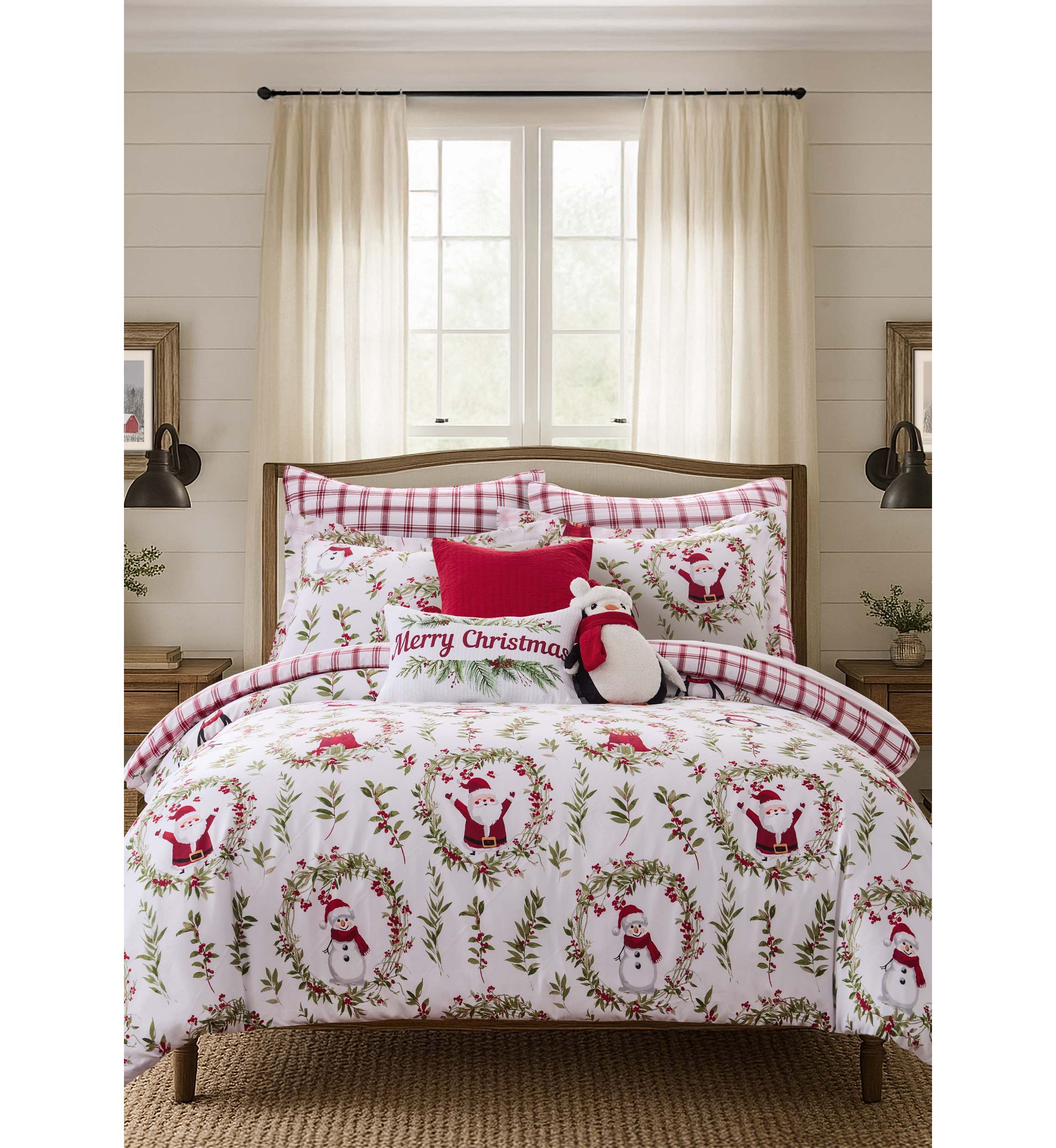 Pine & Plaid Duvet Cover Set