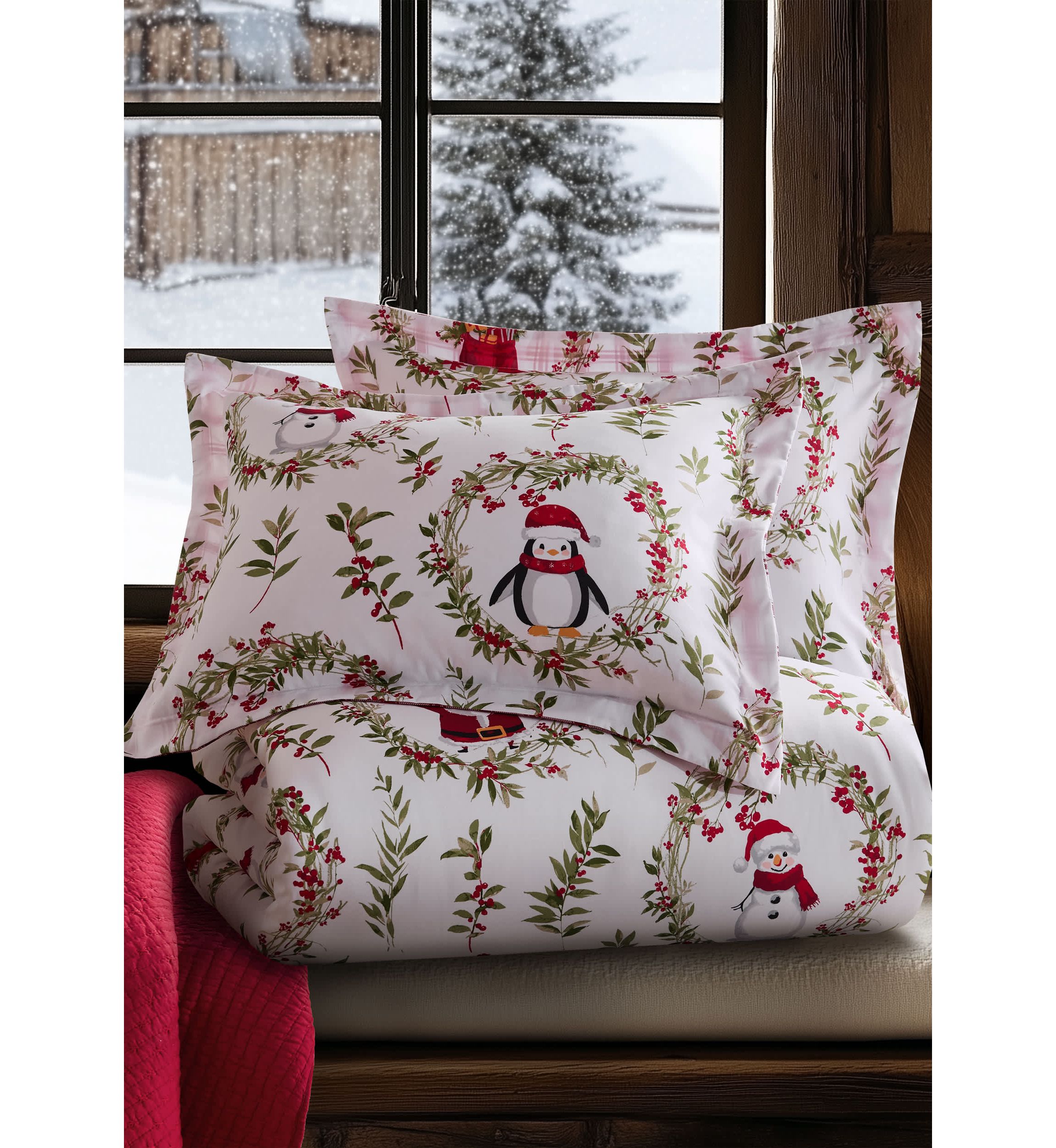 Pine & Plaid Duvet Cover Set