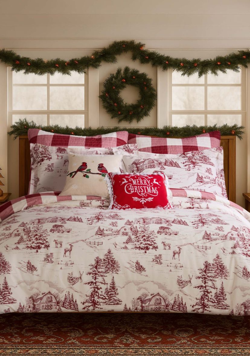 Winter Sleigh Ride Duvet Cover Set