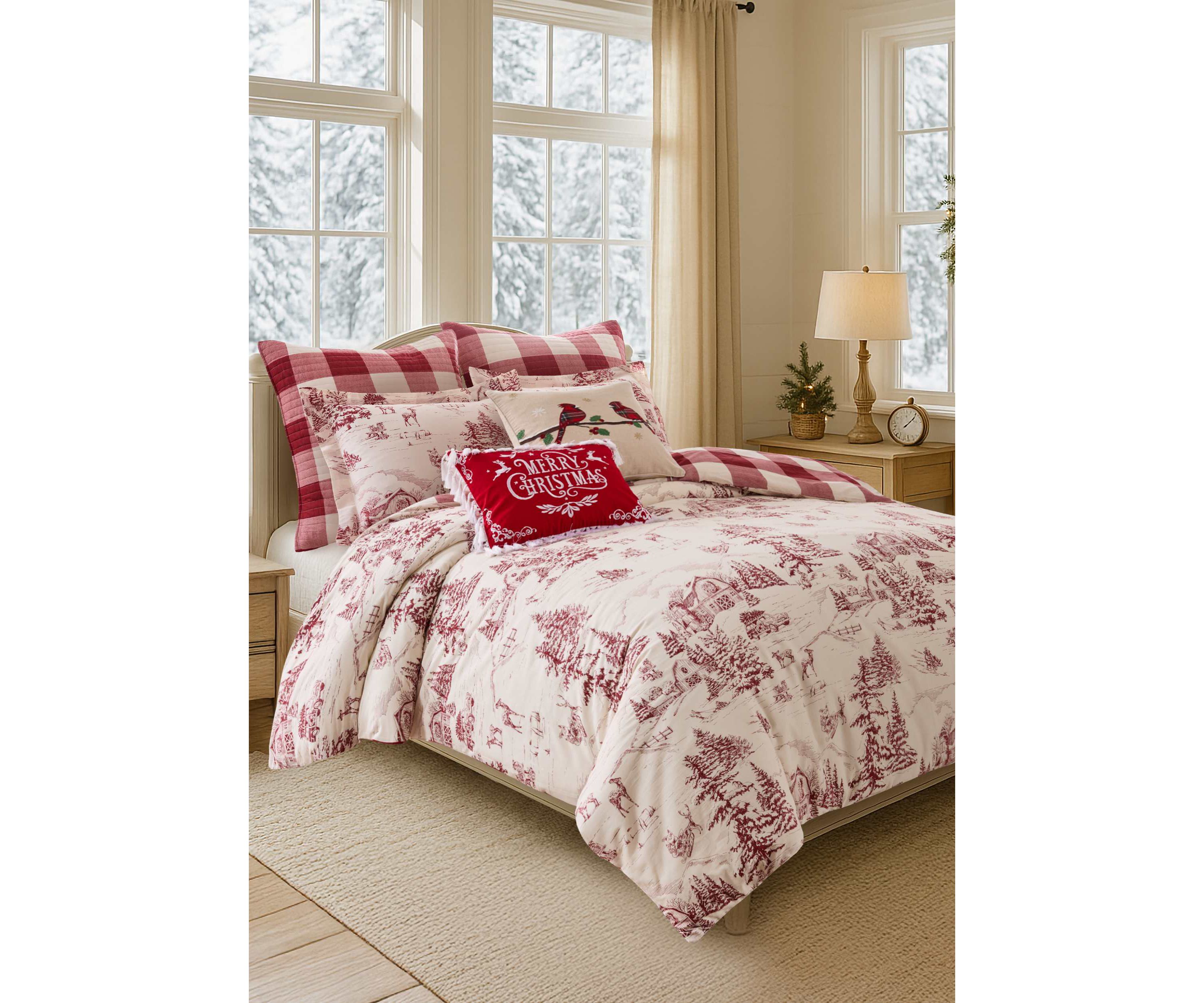 Winter Sleigh Ride Duvet Cover Set