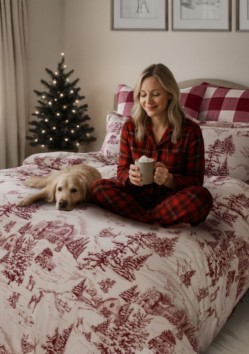 Winter Sleigh Ride Duvet Cover Set