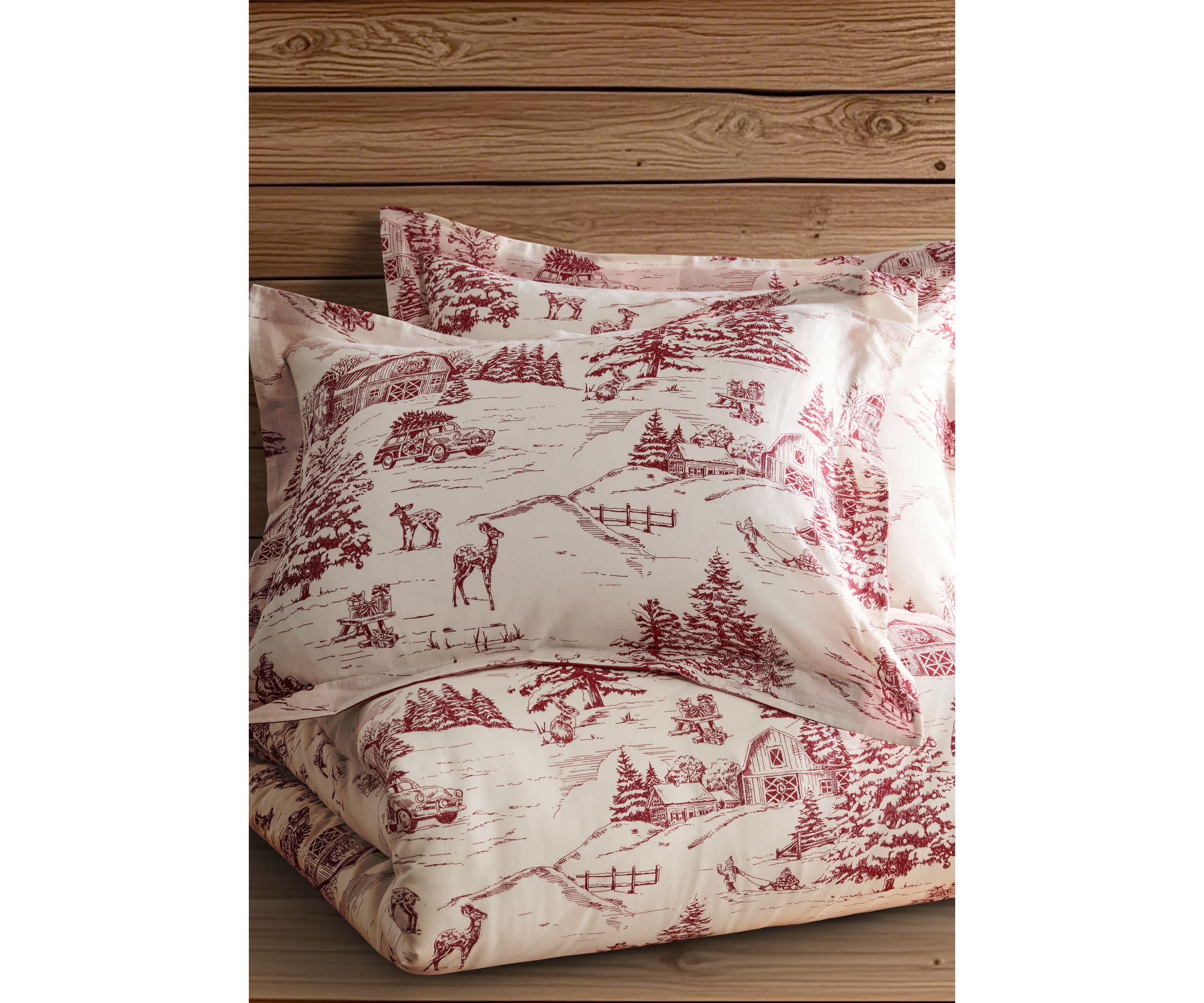 Winter Sleigh Ride Duvet Cover Set