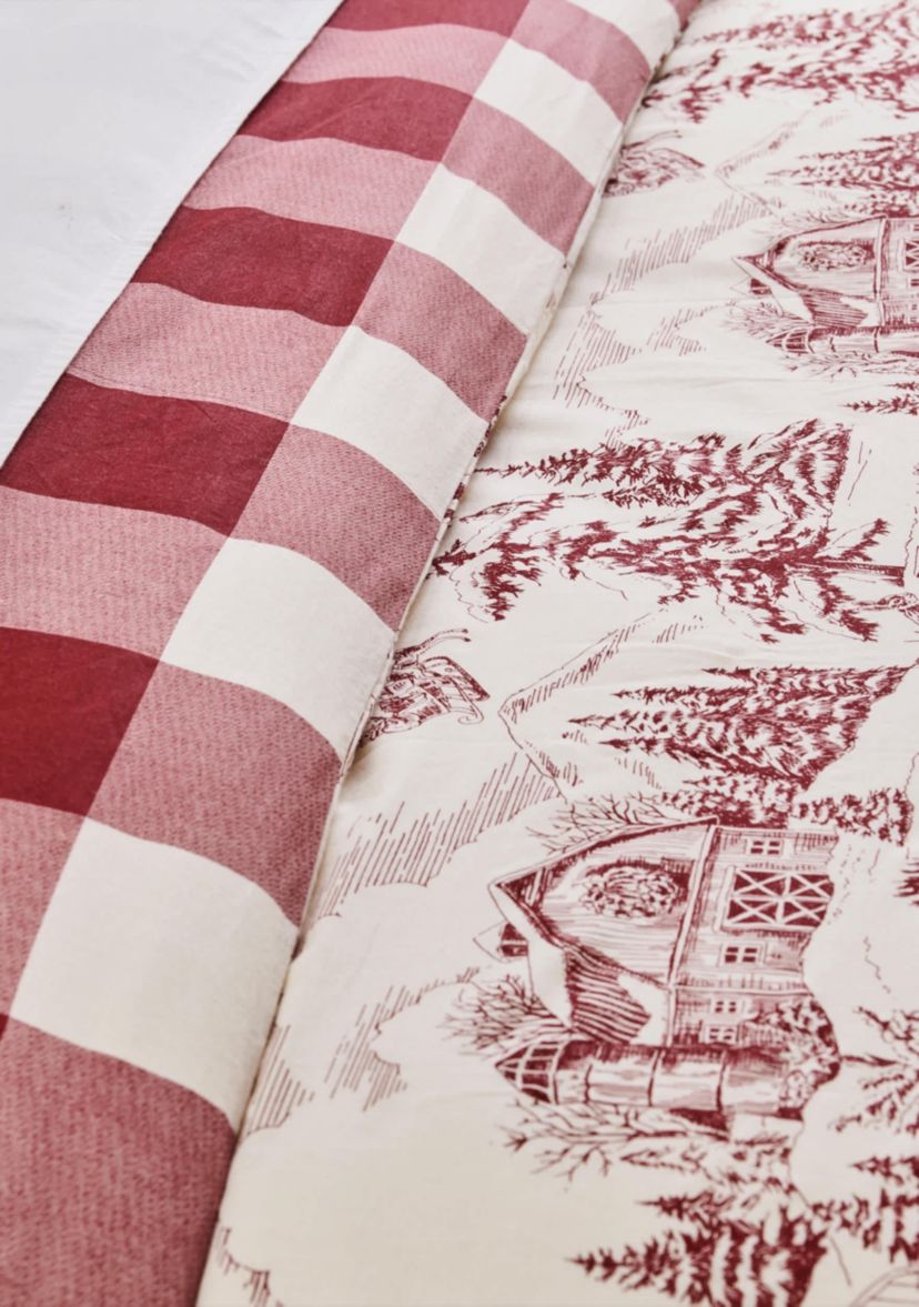 Winter Sleigh Ride Duvet Cover Set