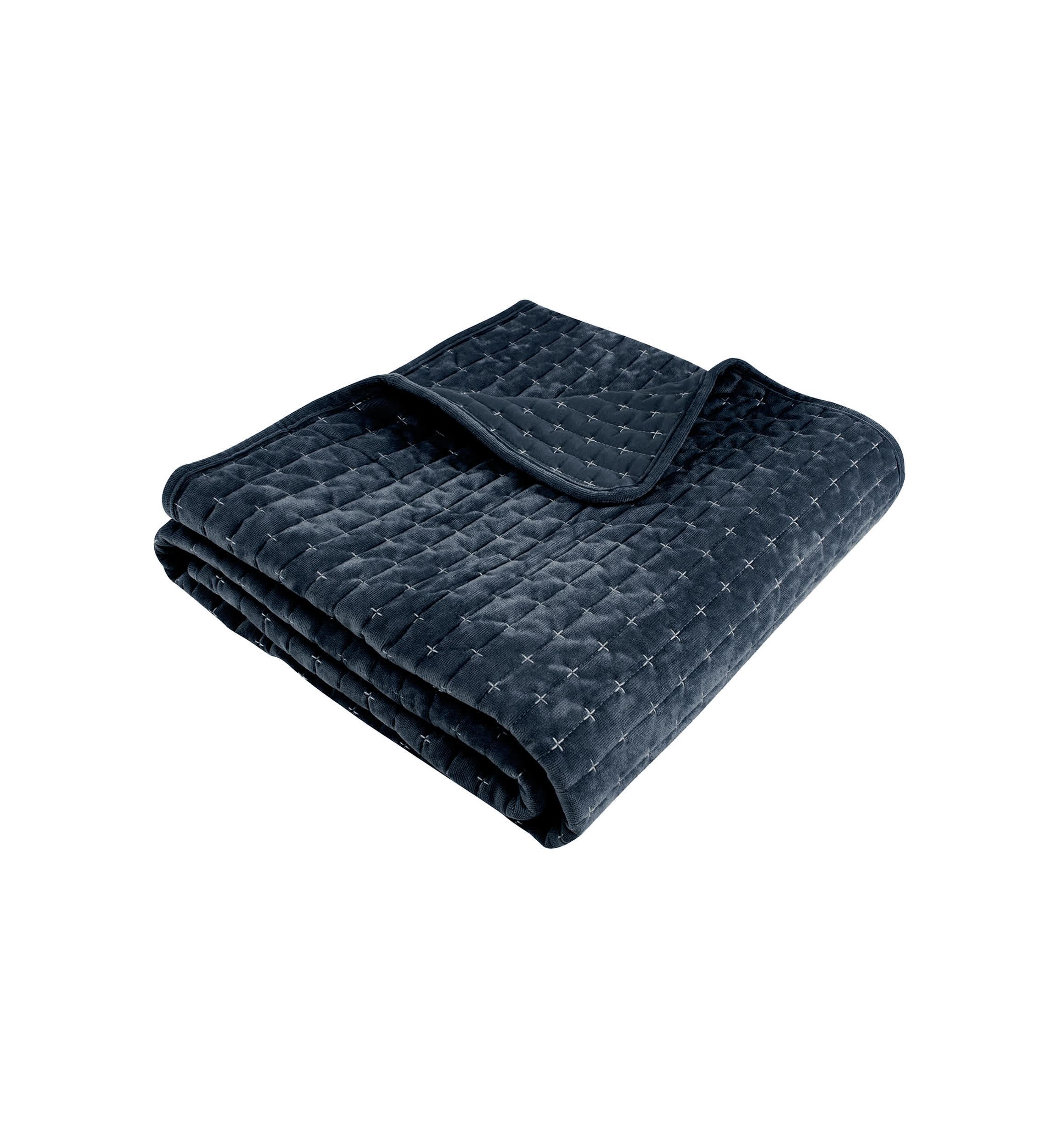 Velvet Stitch Quilted Throw