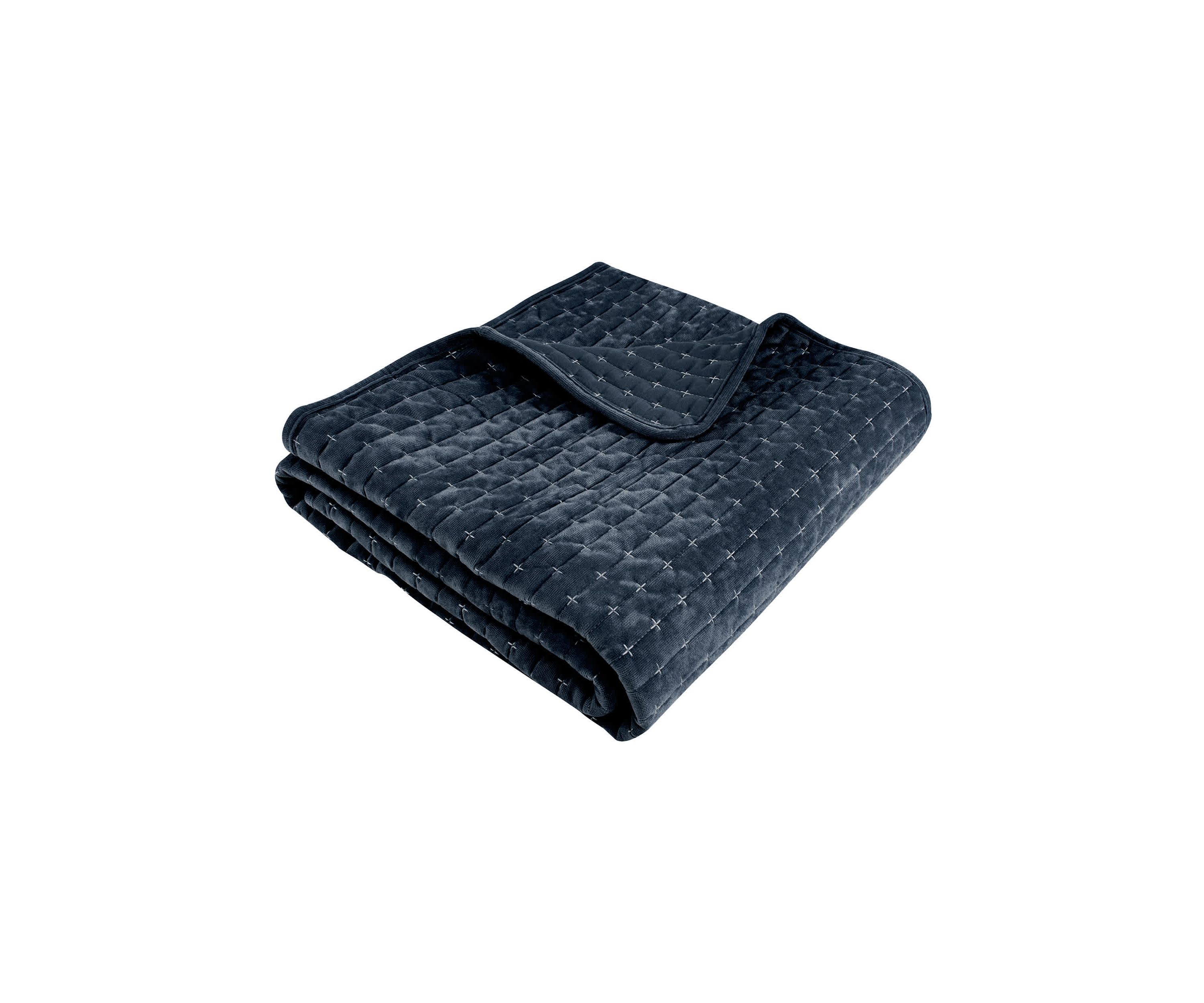 Velvet Stitch Quilted Throw
