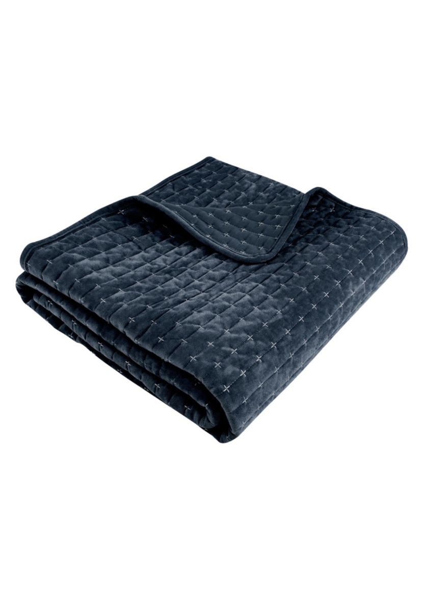 Velvet Stitch Quilted Throw