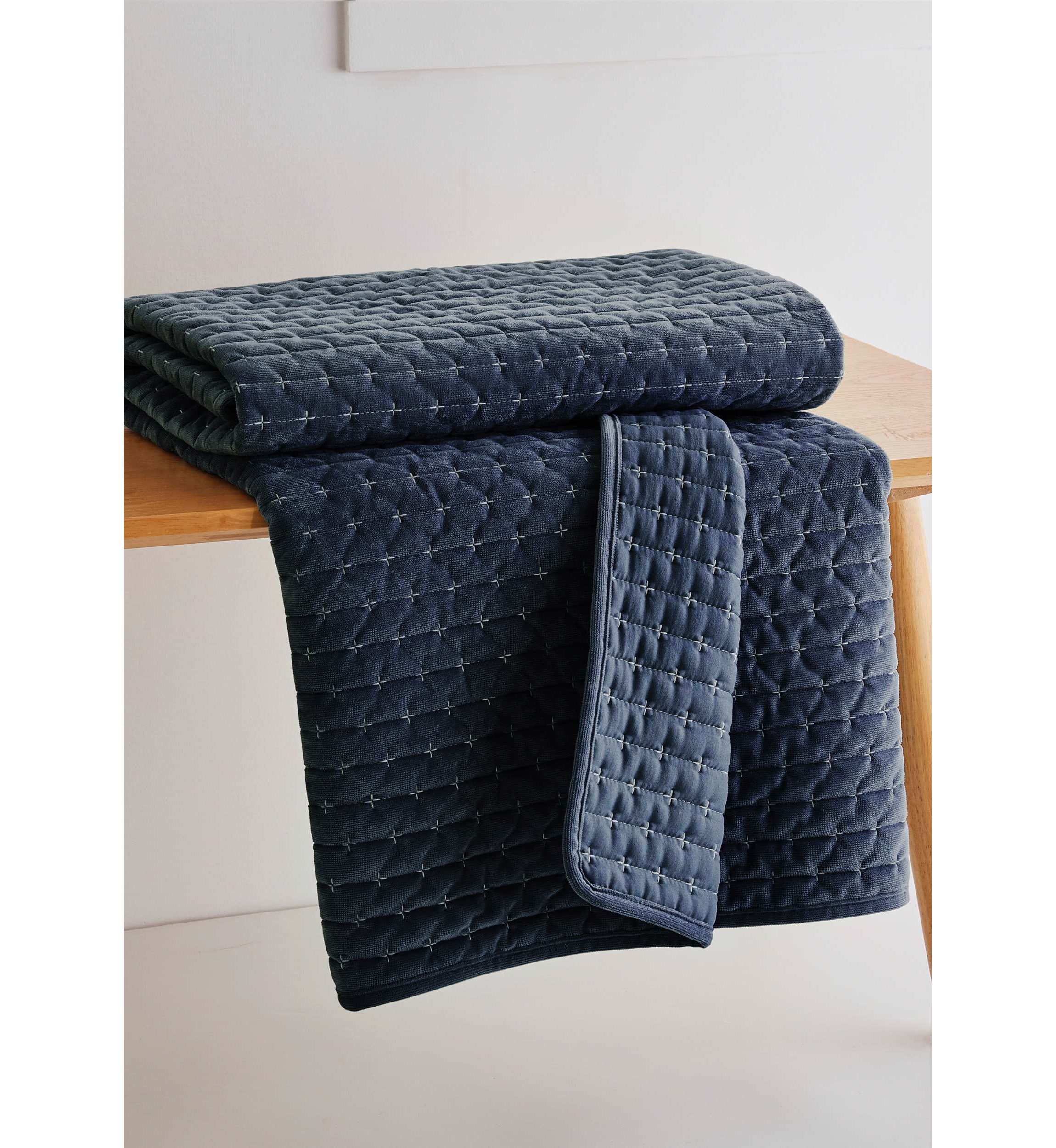 Velvet Stitch Quilted Throw