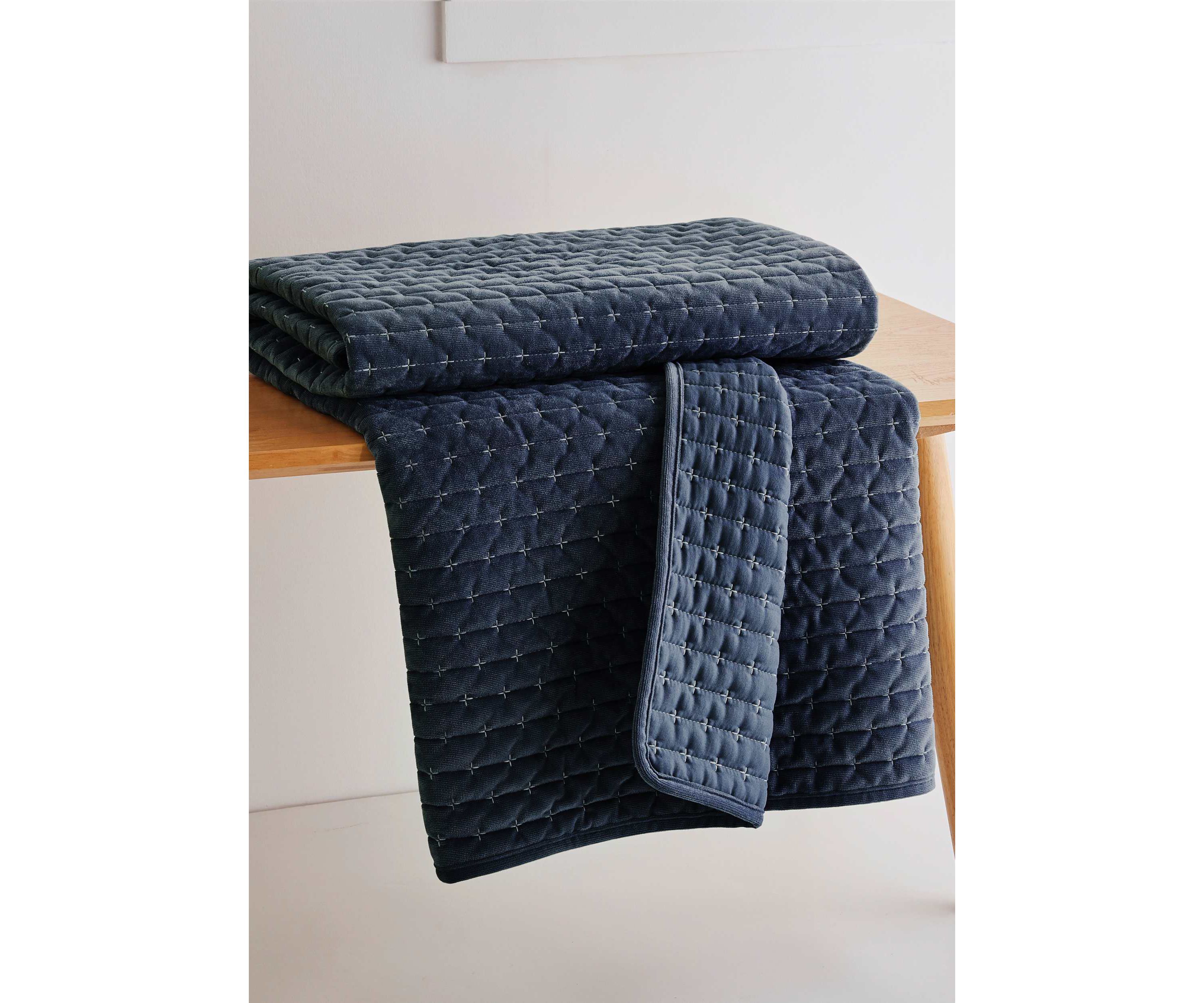 Velvet Stitch Quilted Throw