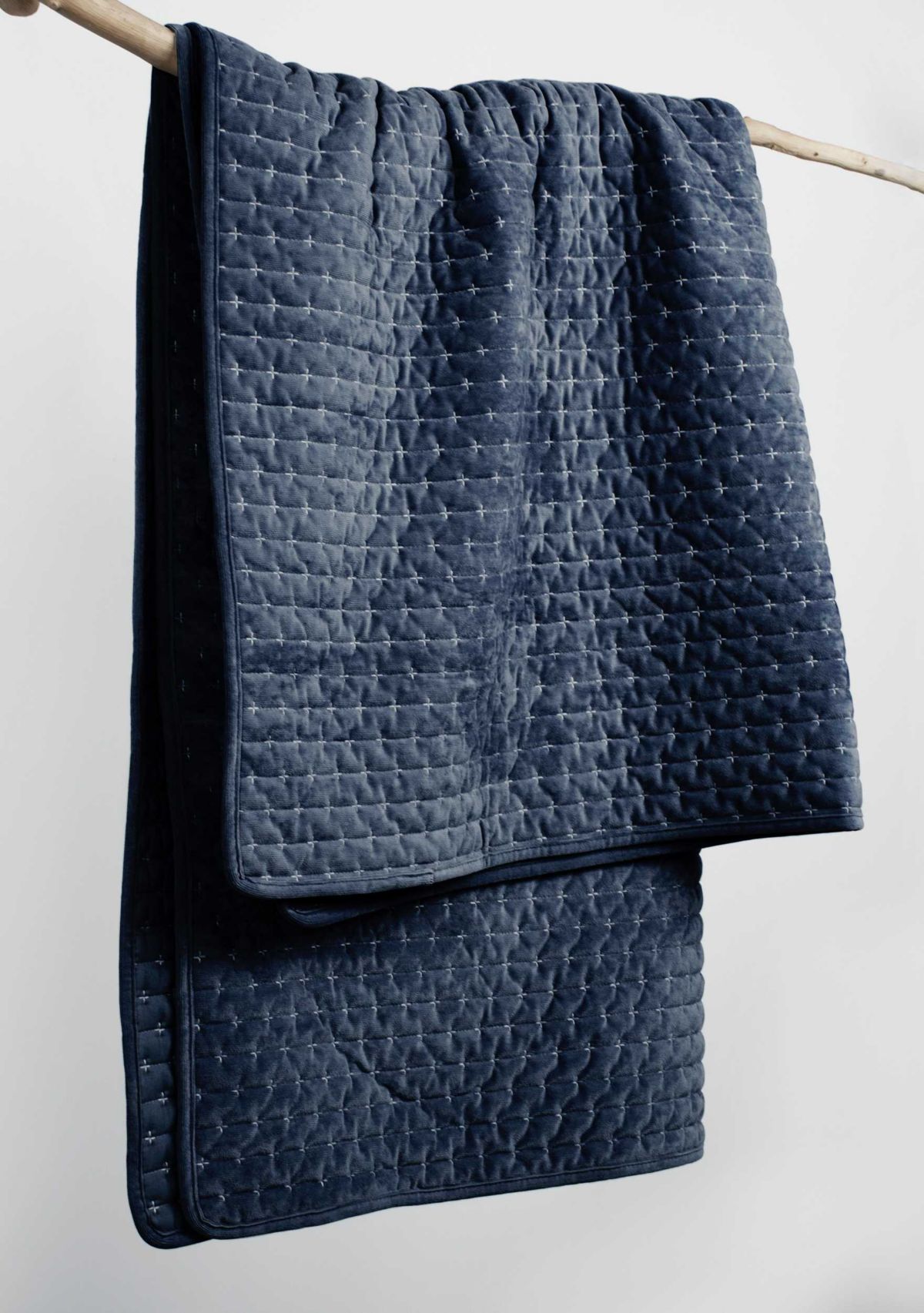 Velvet Stitch Quilted Throw