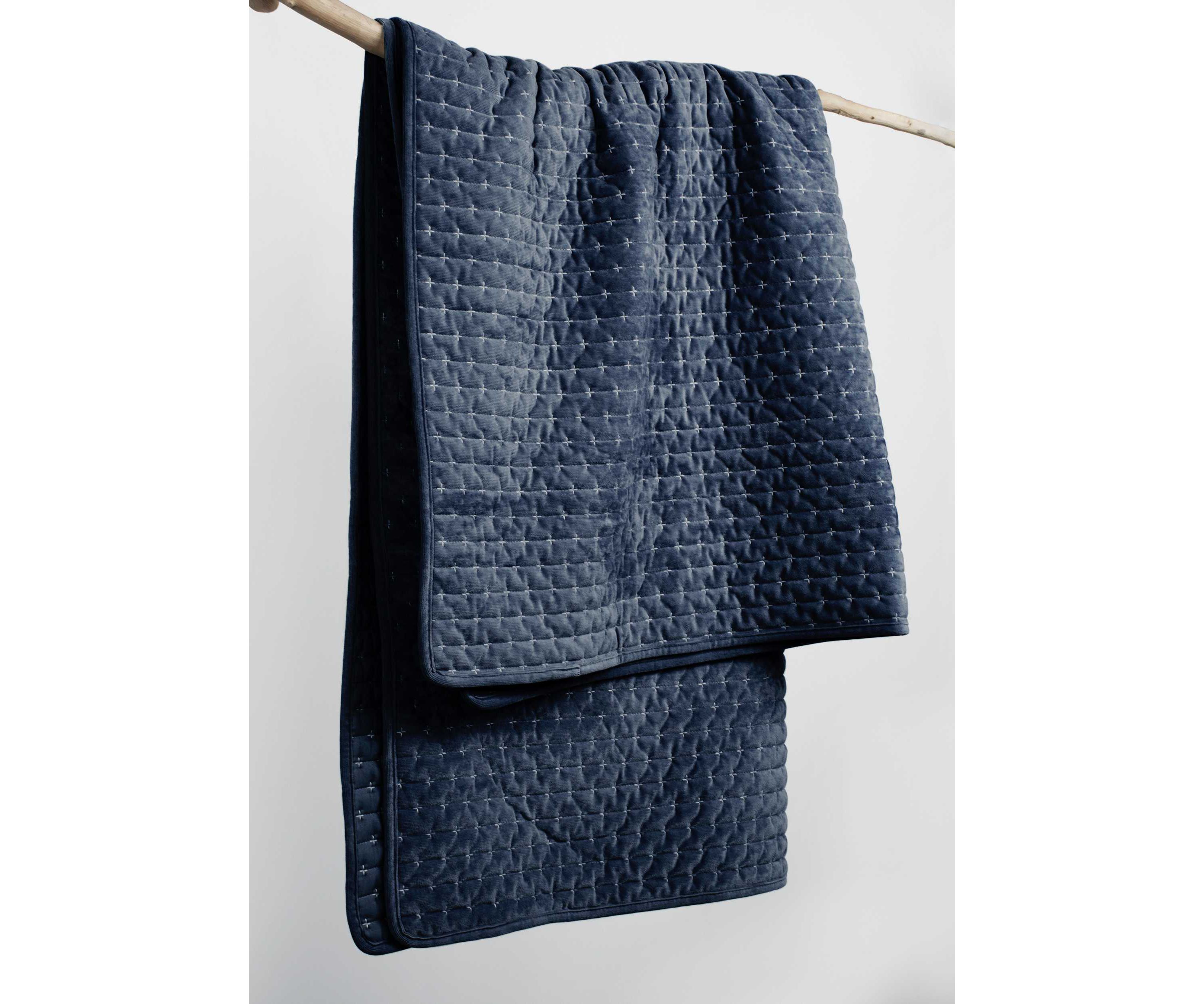 Velvet Stitch Quilted Throw