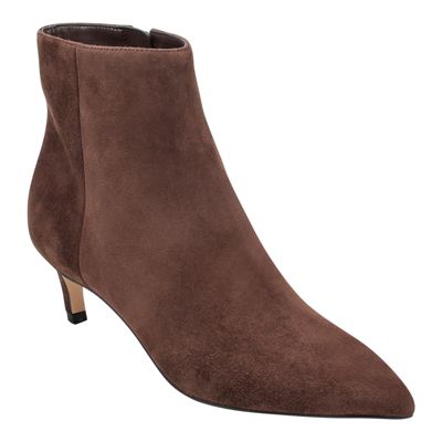 Marc Fisher LTD Women's Itzia Pointy Toe Dress Booties, Dark Brown, 8M