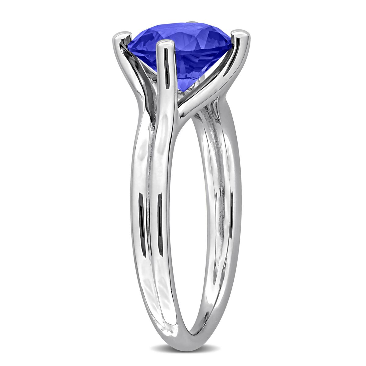 Lab Created Created Blue Sapphire Ring in Sterling Silver
