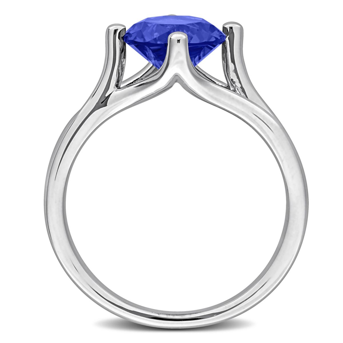Lab Created Created Blue Sapphire Ring in Sterling Silver