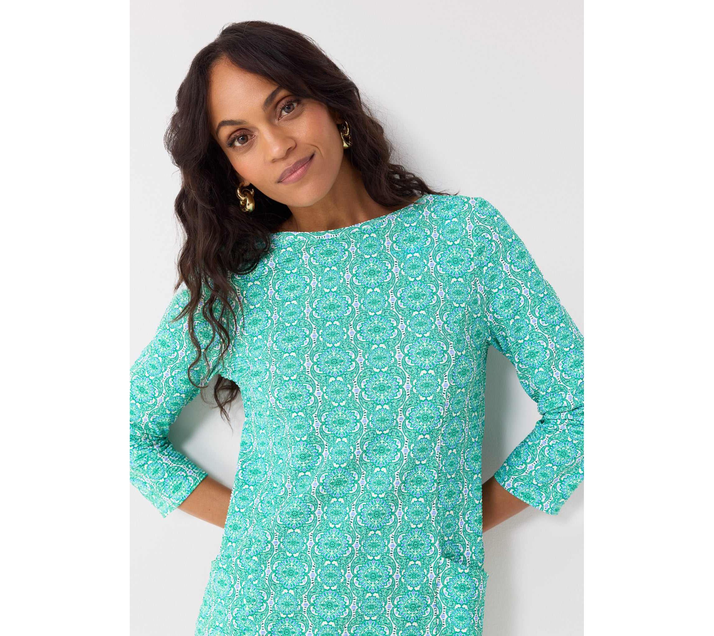 Gauze Shift Dress