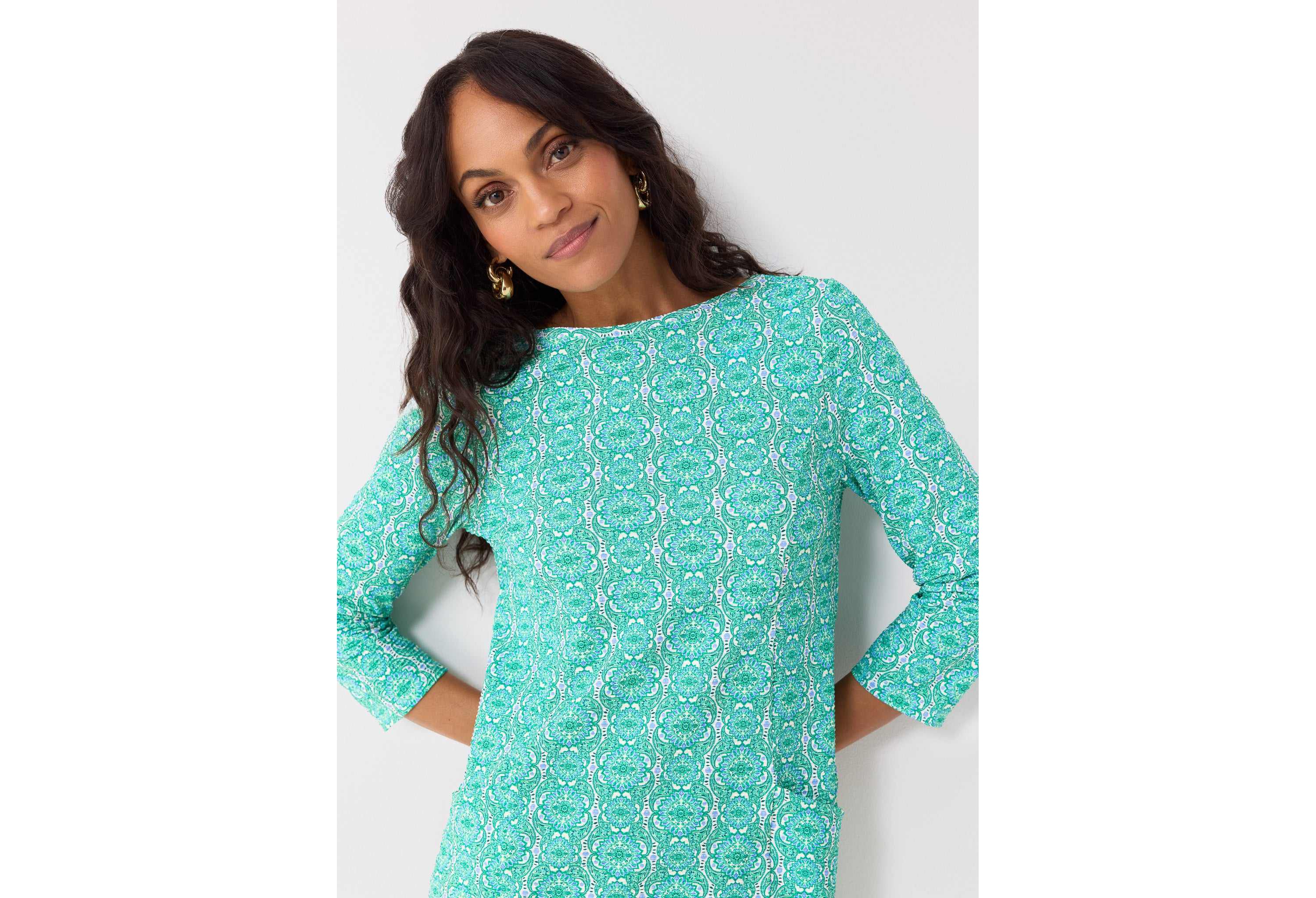 Gauze Shift Dress