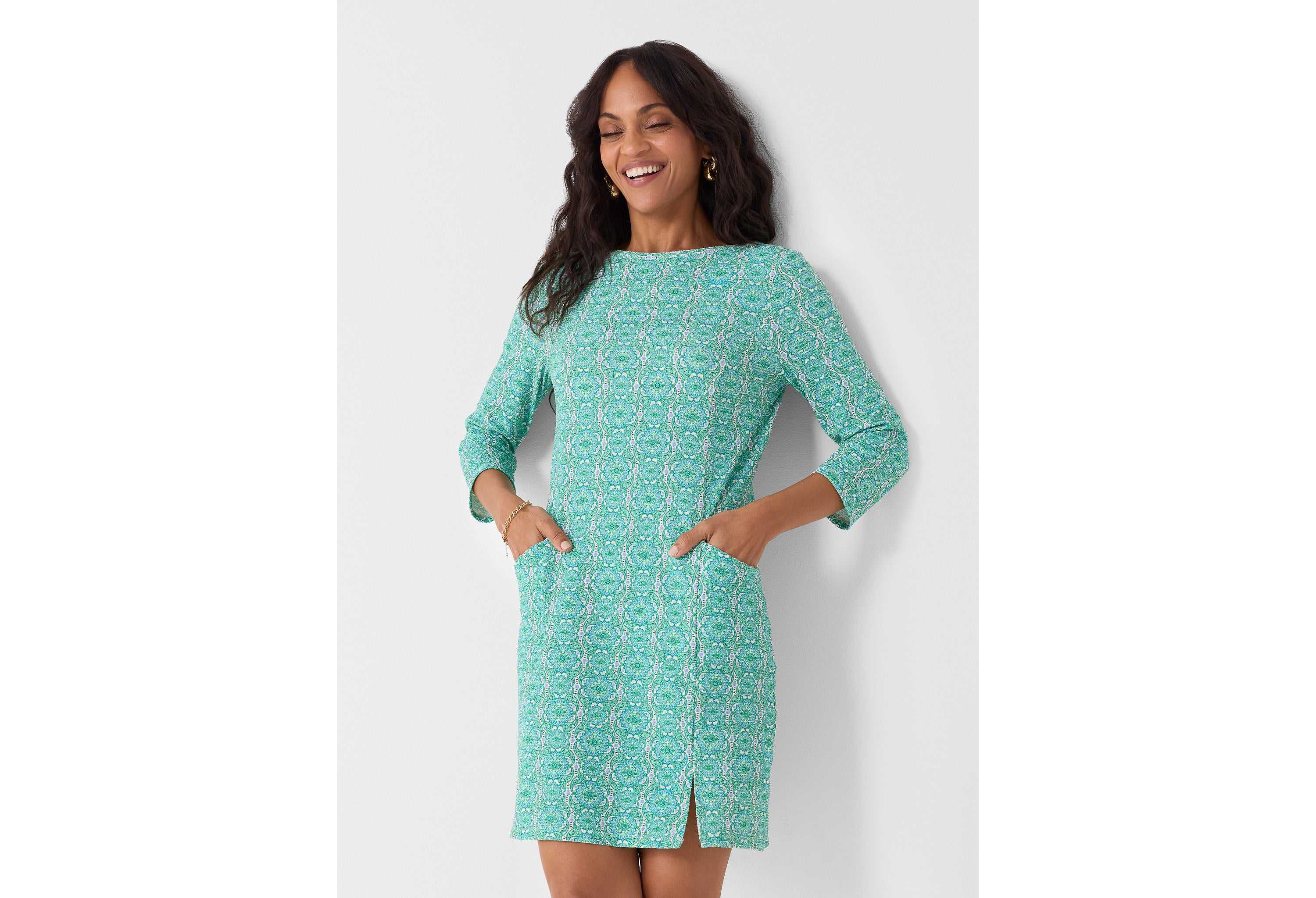 Gauze Shift Dress