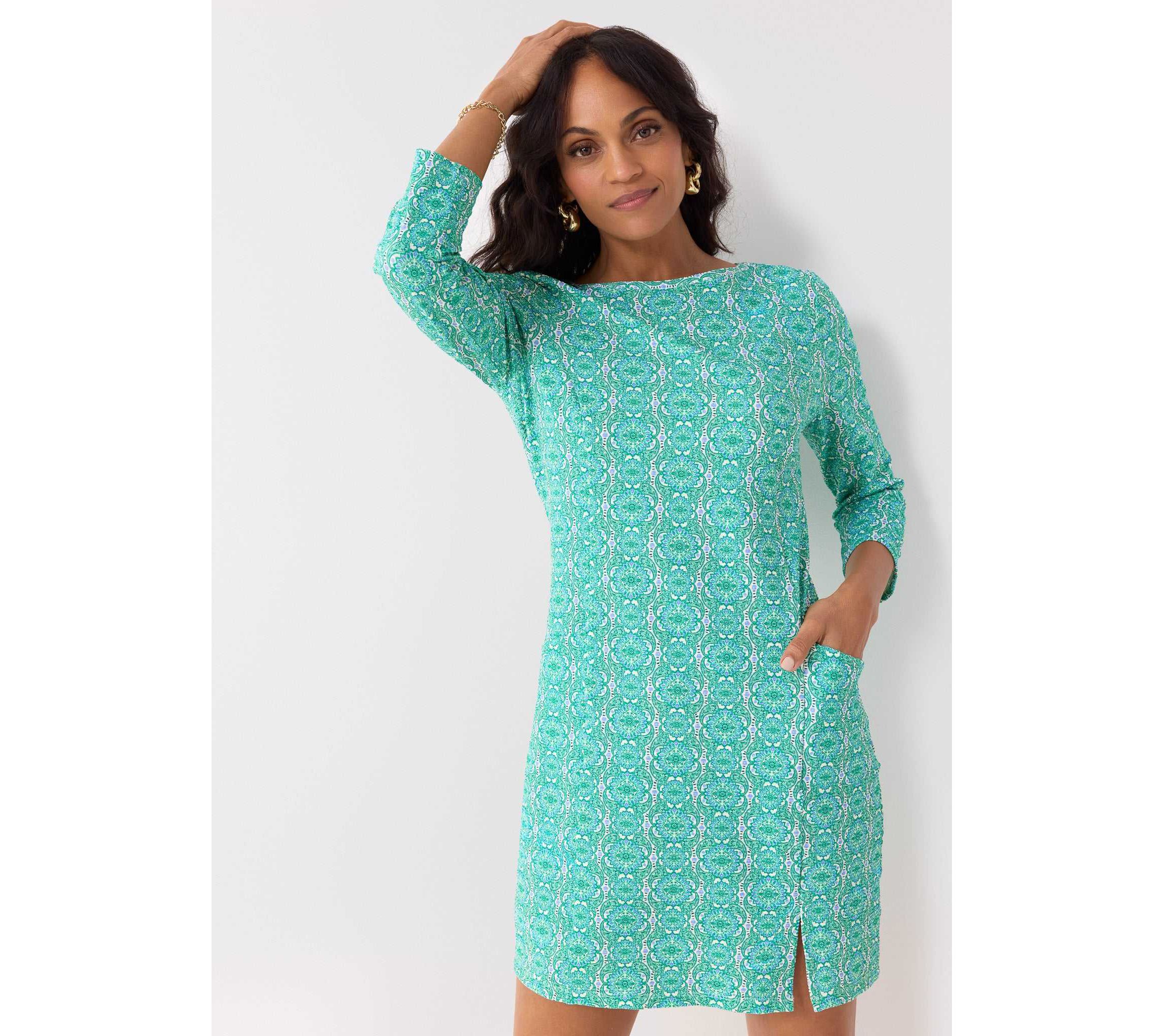 Gauze Shift Dress
