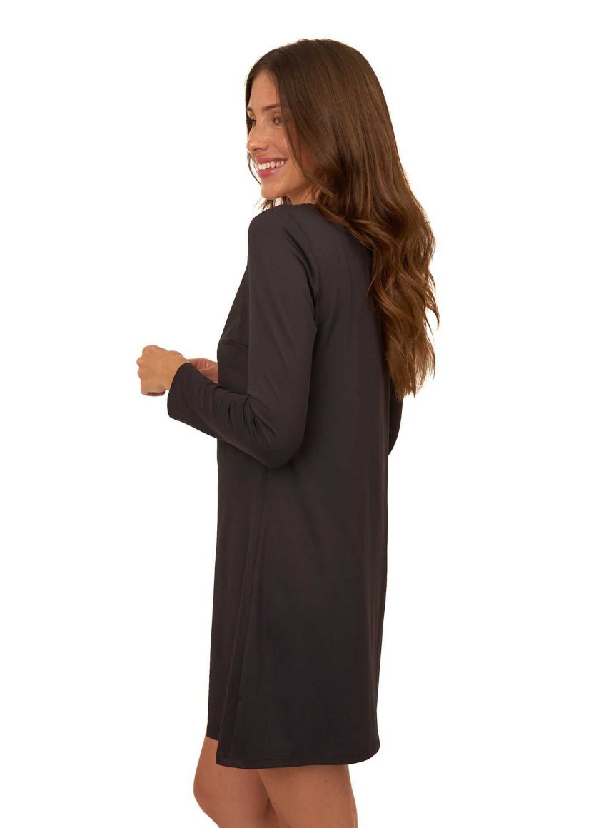 Metallic Keyhole Dress