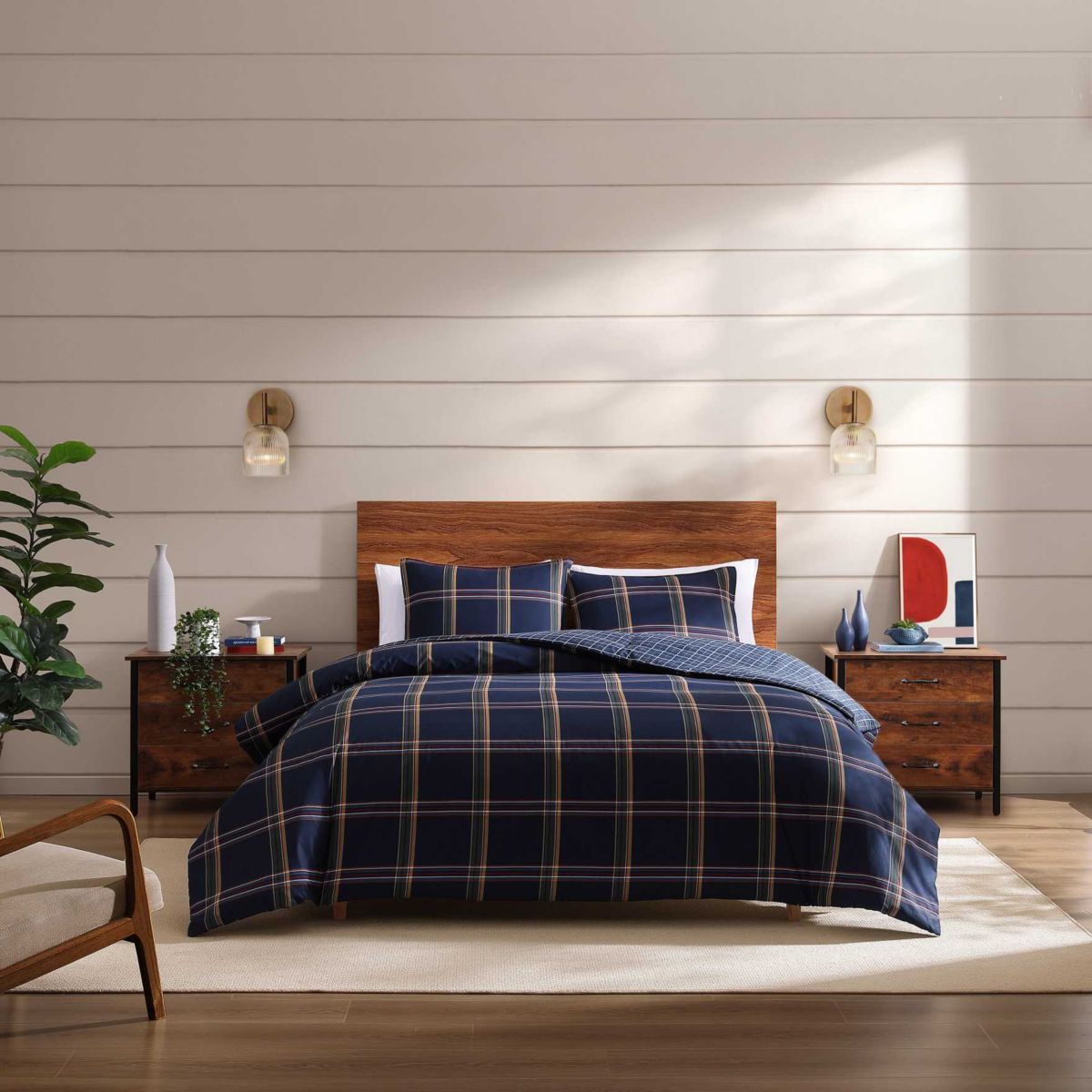 Beacon Plaid Cotton Comforter Set