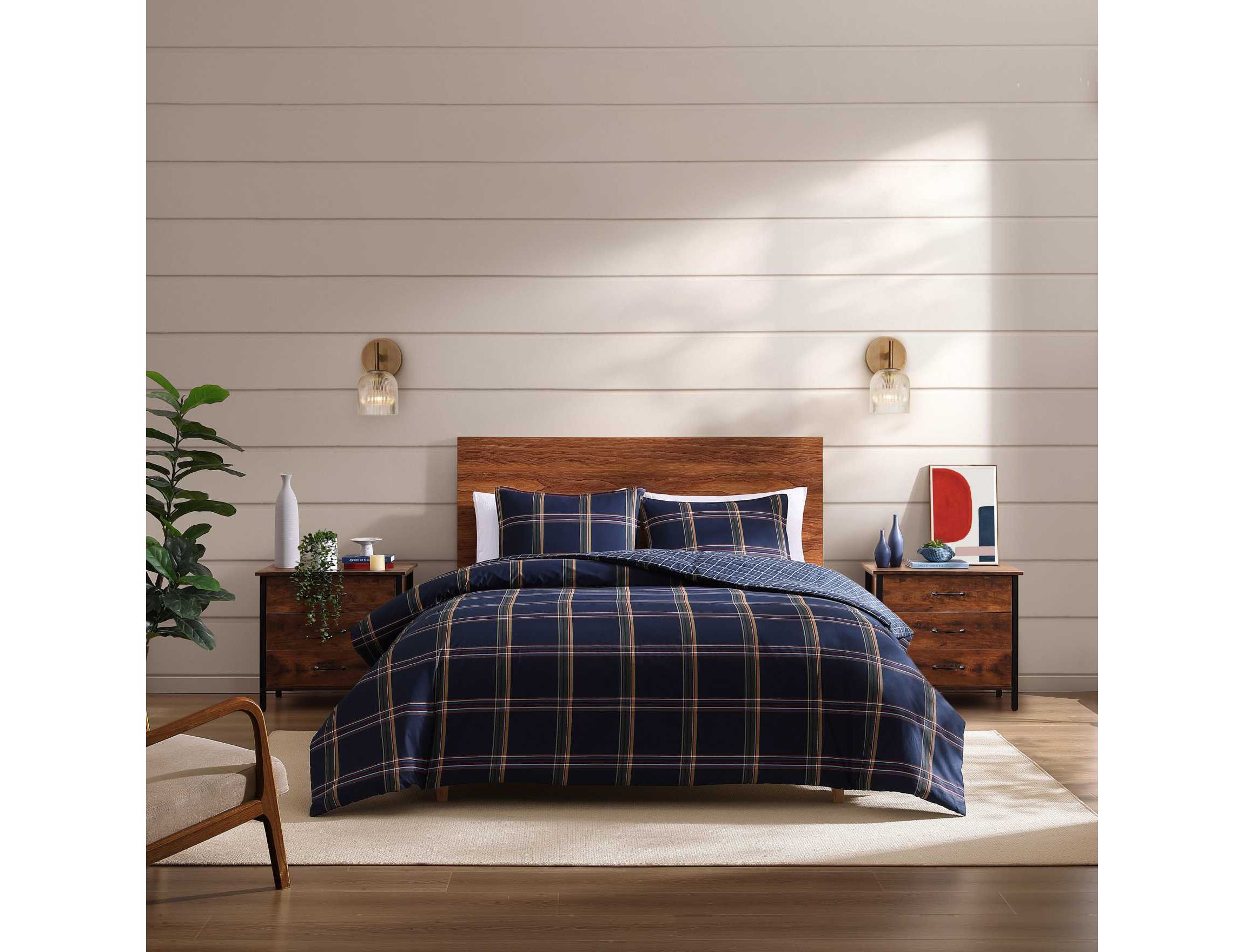 Beacon Plaid Cotton Comforter Set