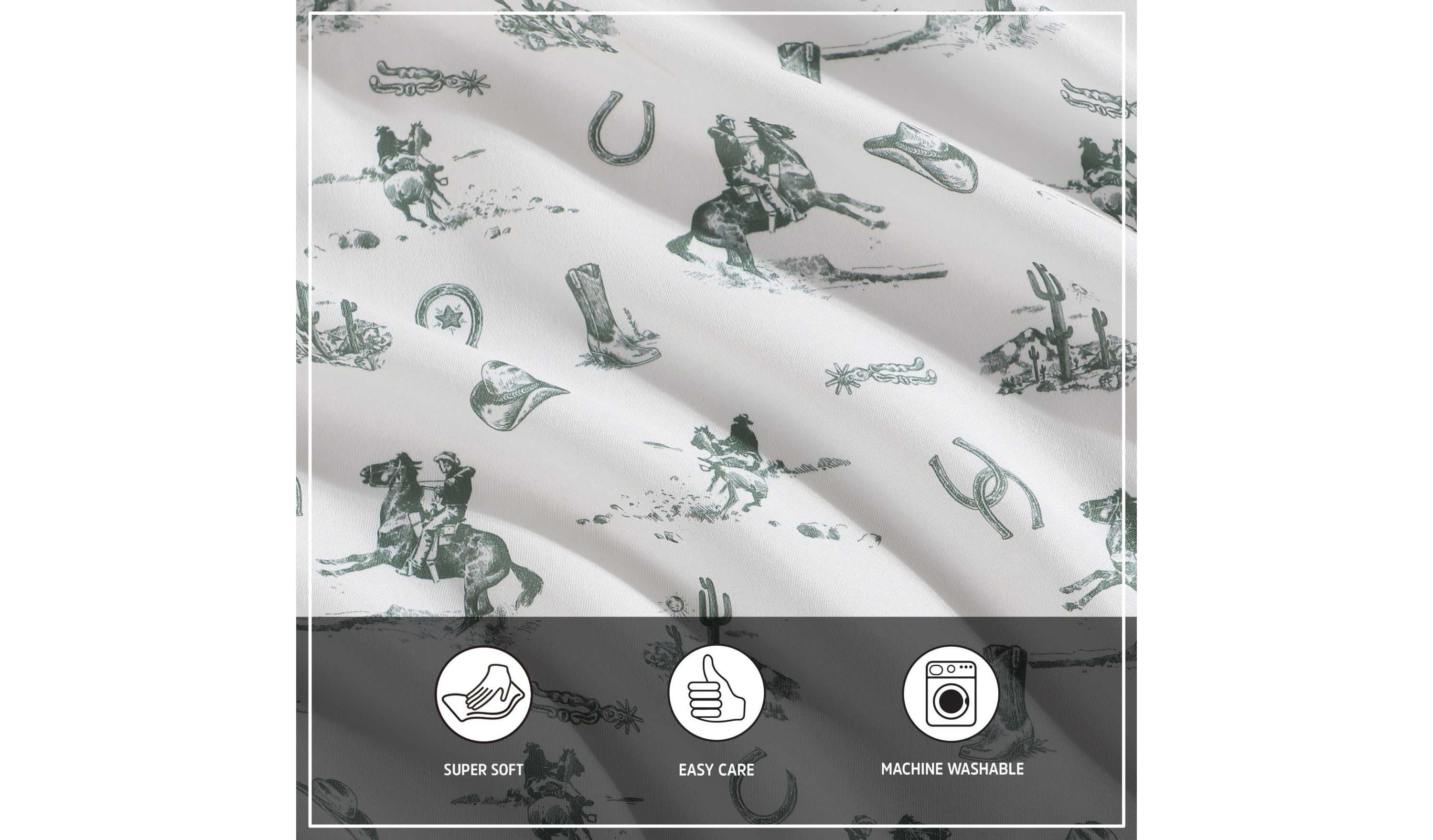 Cowboy Rodeo Microfiber Sheet Set