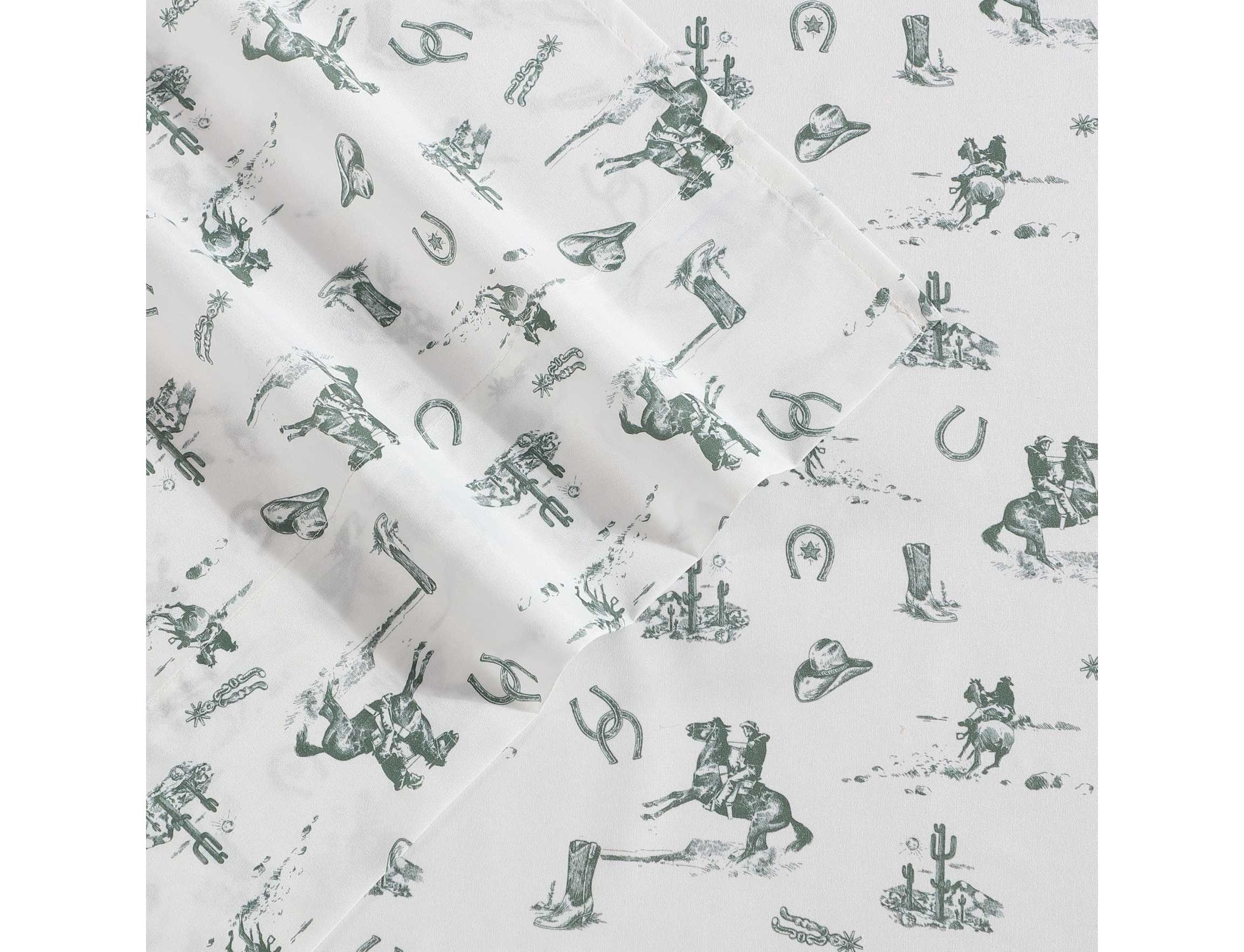 Cowboy Rodeo Microfiber Sheet Set