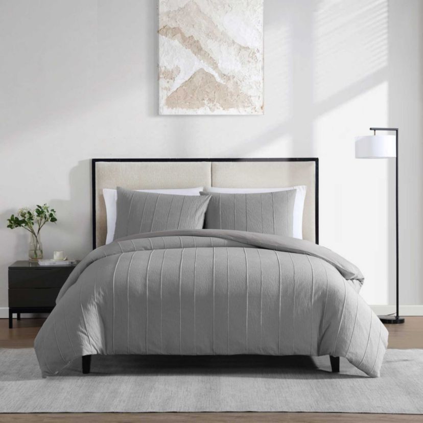 Woven Tucks Cotton Comforter Set