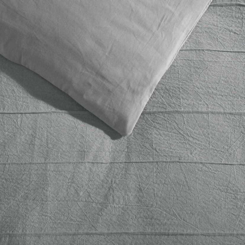 Woven Tucks Cotton Comforter Set