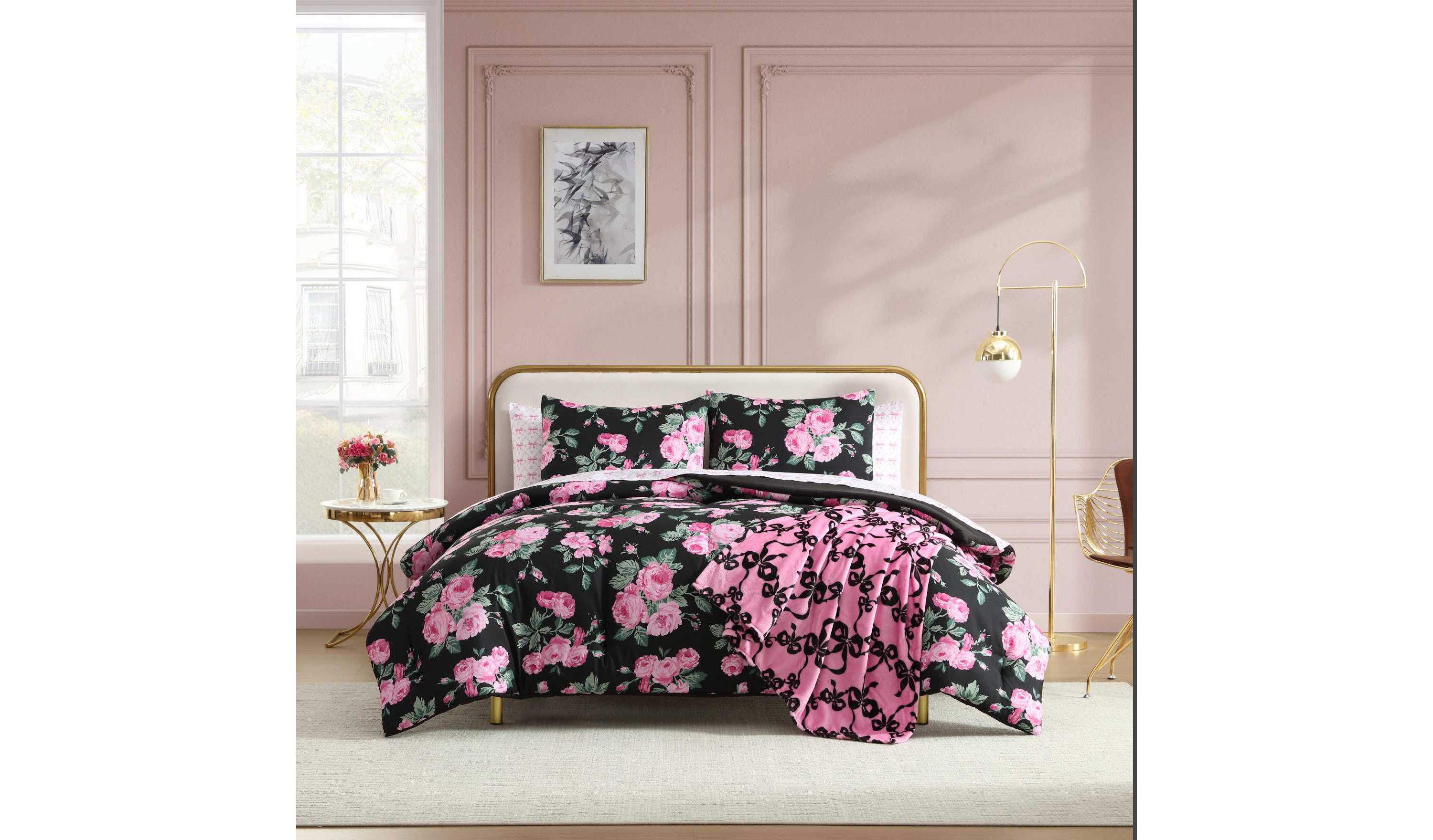 Garden Floral Microfiber Comforter Set