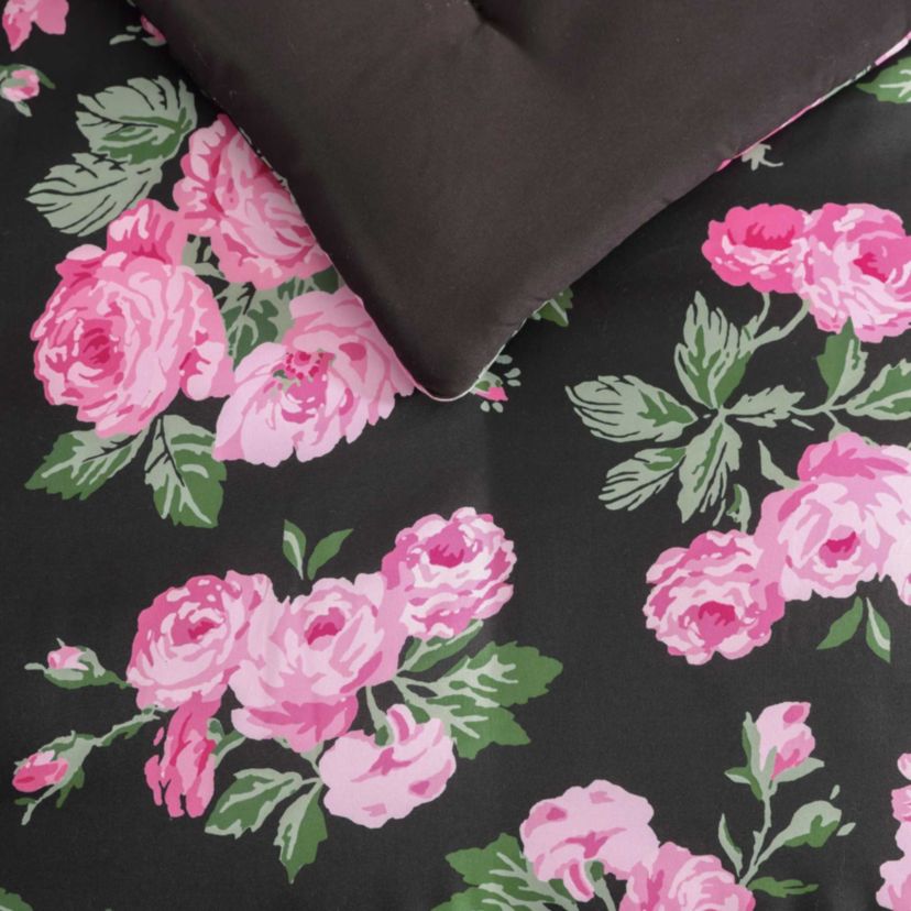 Garden Floral Microfiber Comforter Set