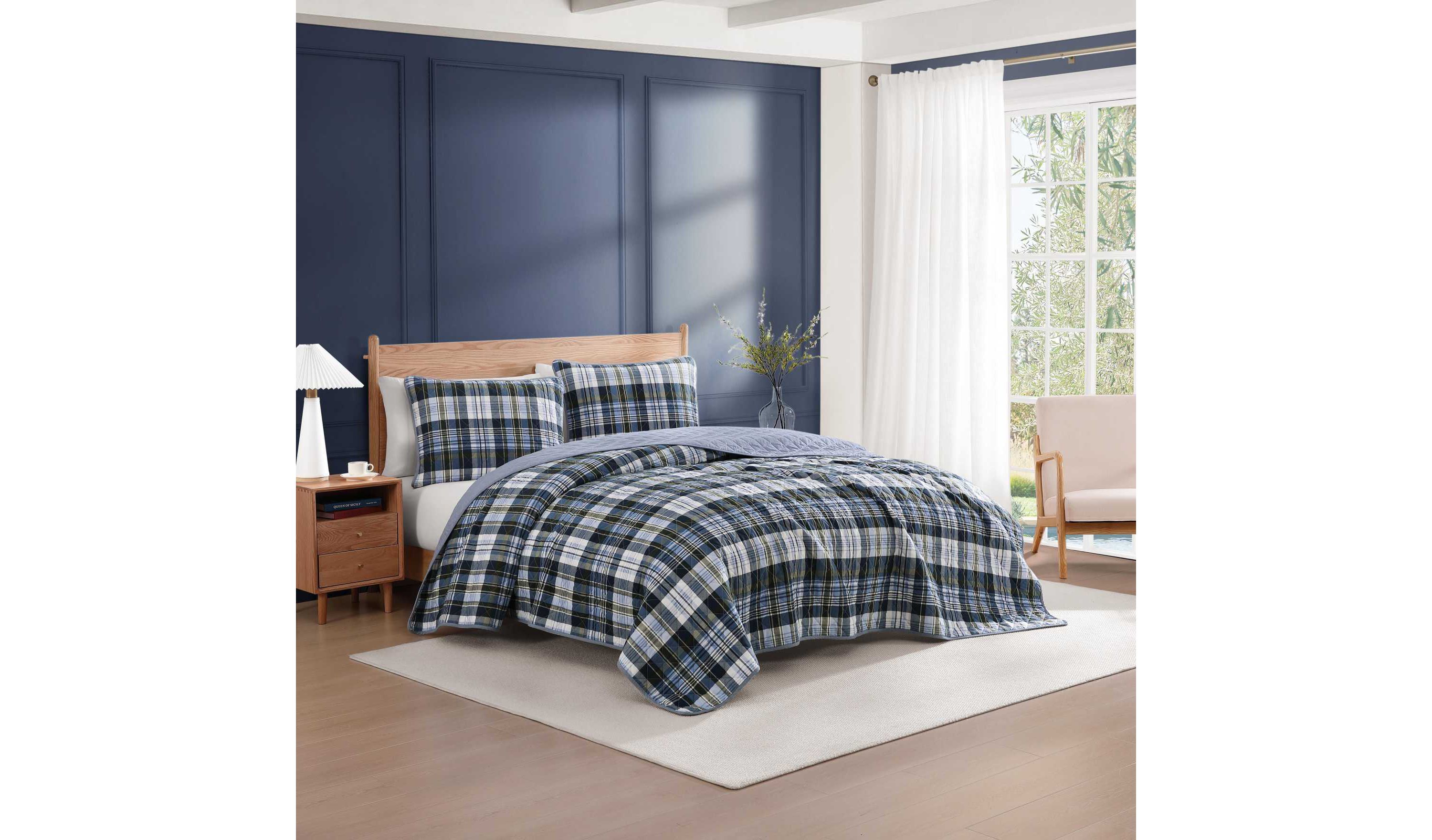 Bleecker Plaid Cotton Quilt Set