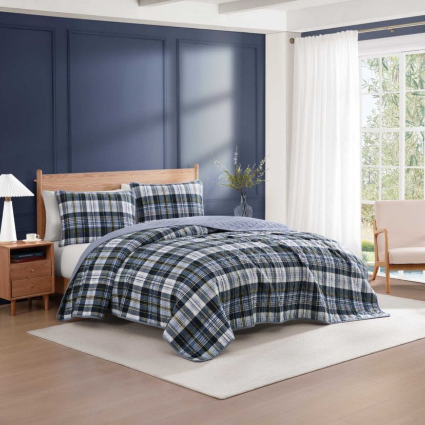 Bleecker Plaid Cotton Quilt Set
