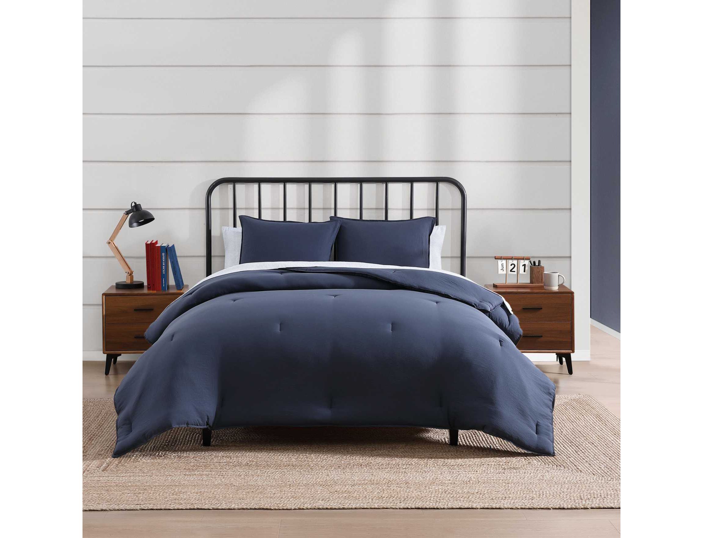 TH Solid Microfiber Comforter Set