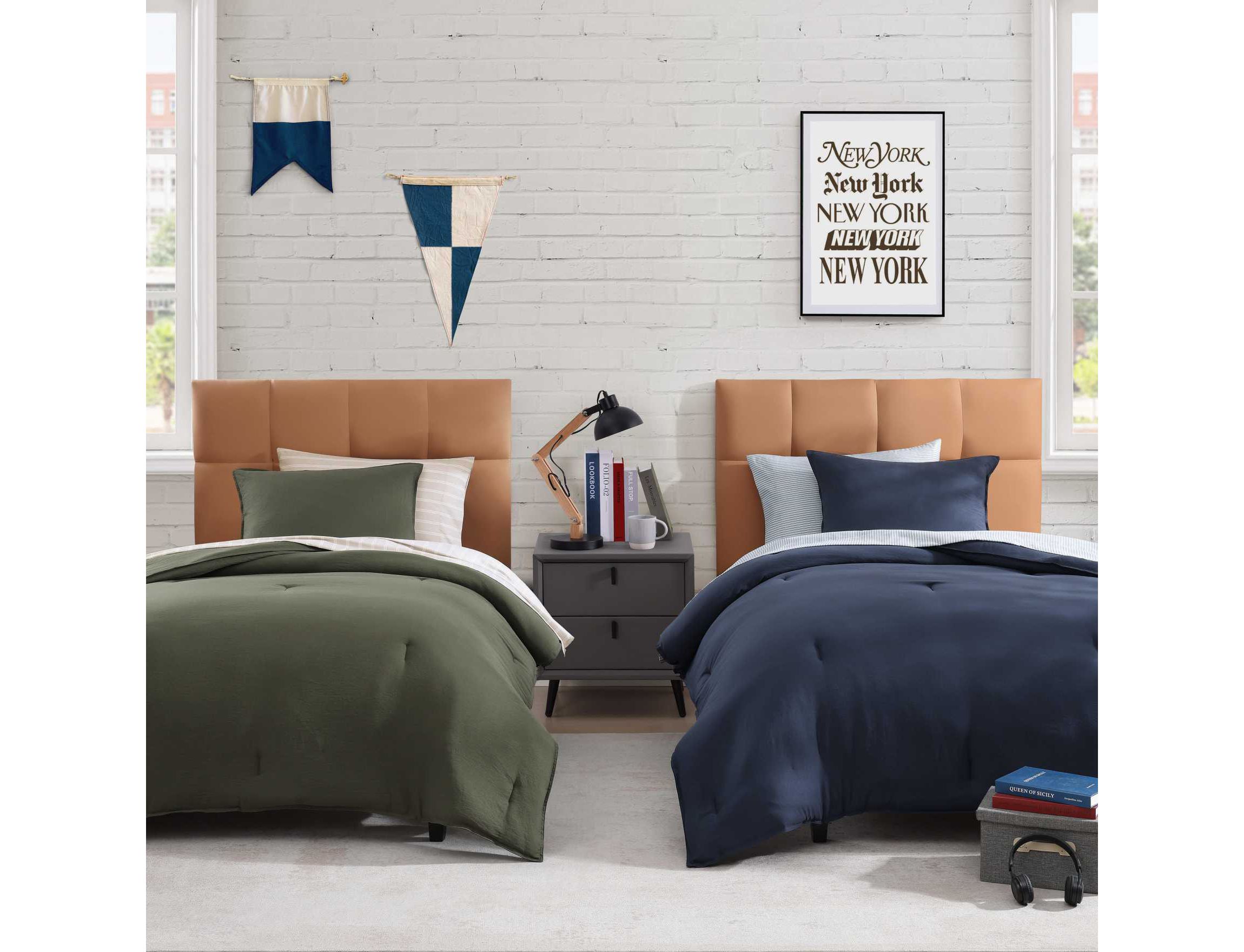 TH Solid Microfiber Comforter Set