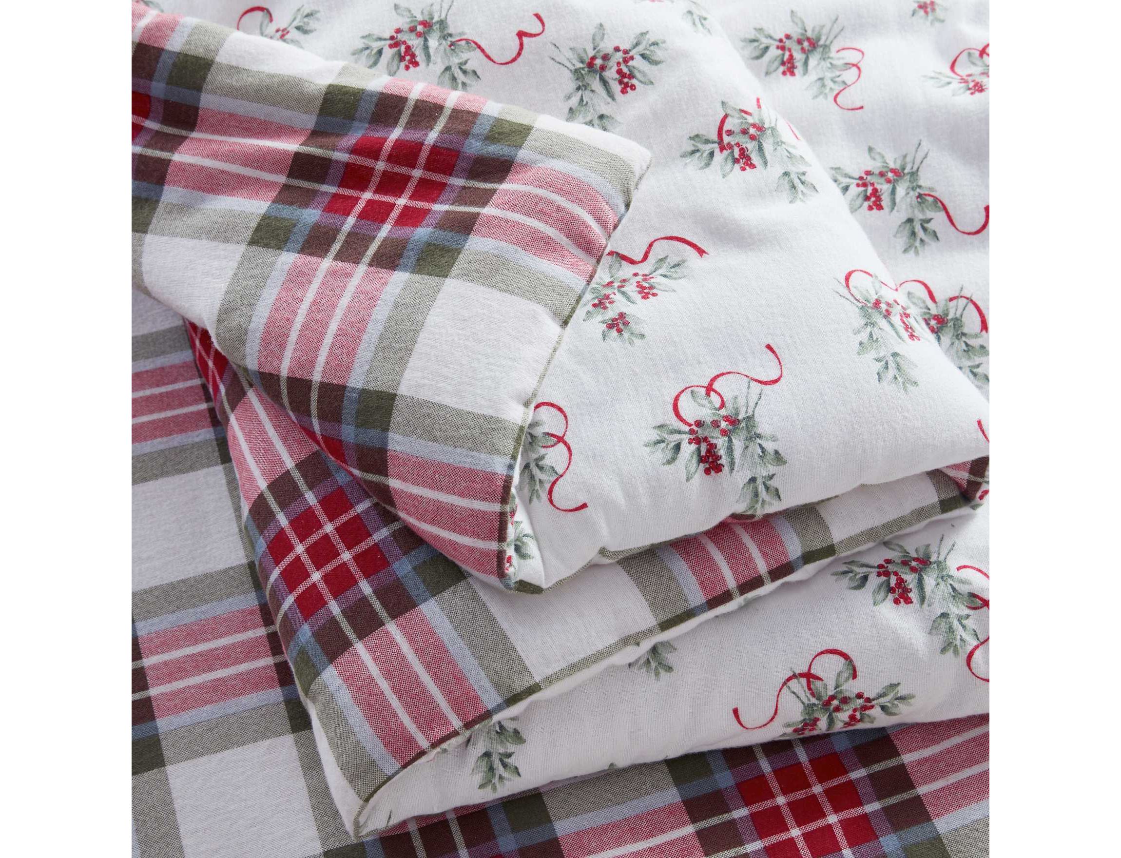 Yuletide Spruce Plaid Cotton Comforter Set