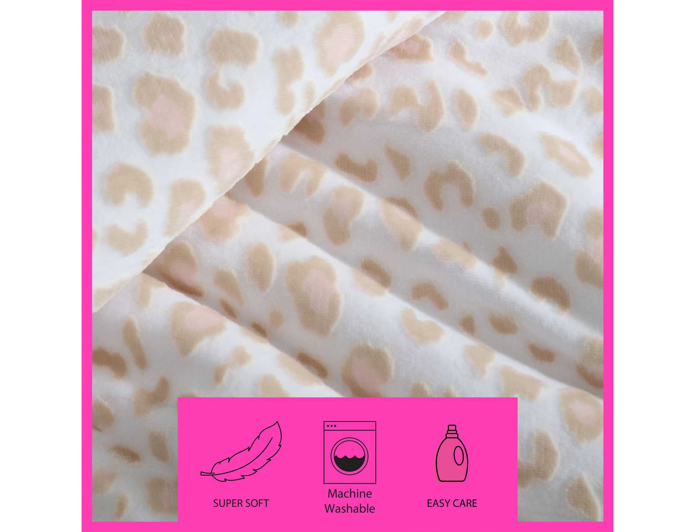 Betseys Leopard Microfiber Comforter Set