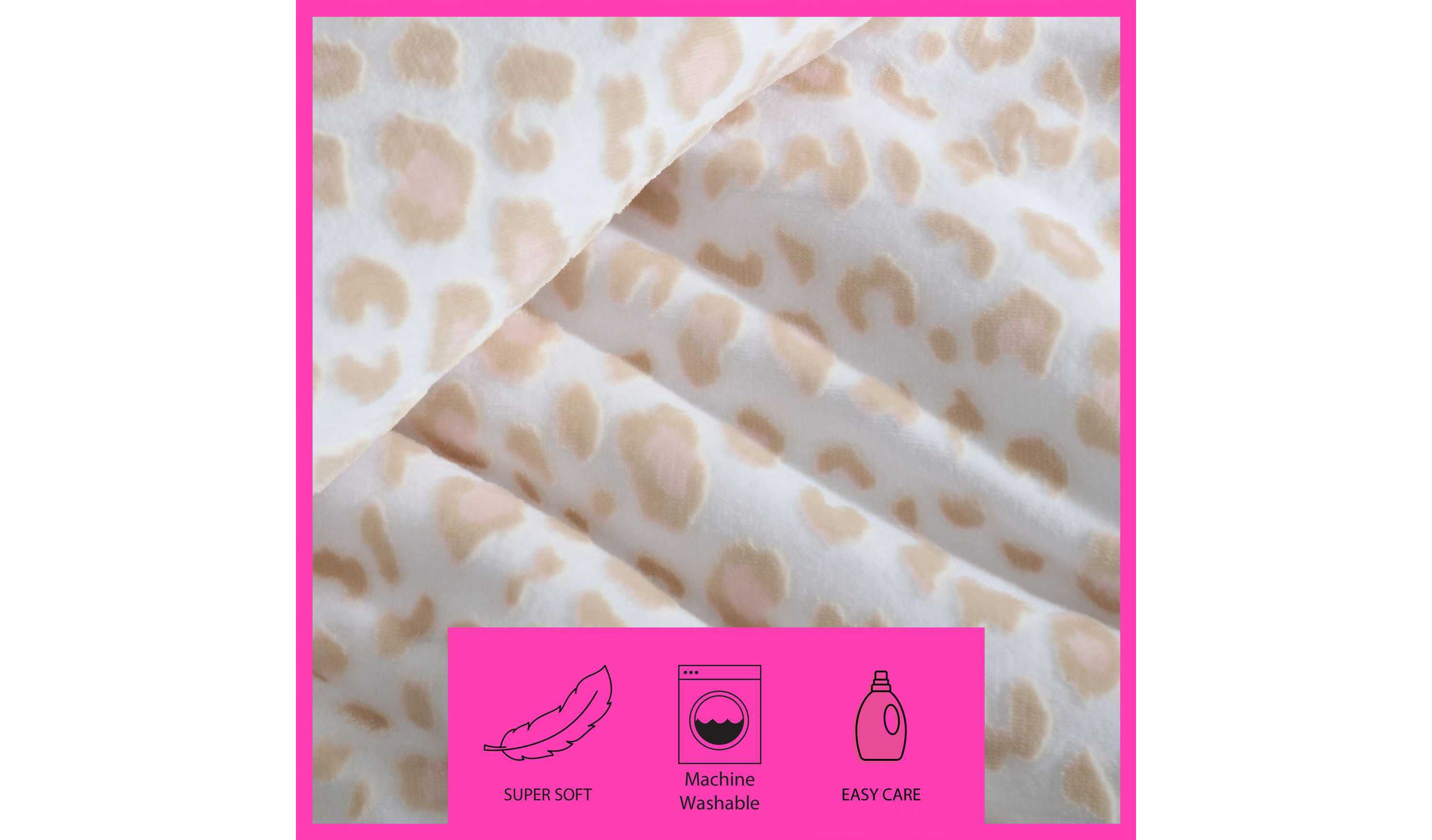 Betseys Leopard Microfiber Comforter Set