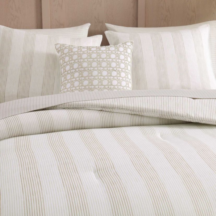 Bahama Weekend Stripe Microfiber Comforter Set