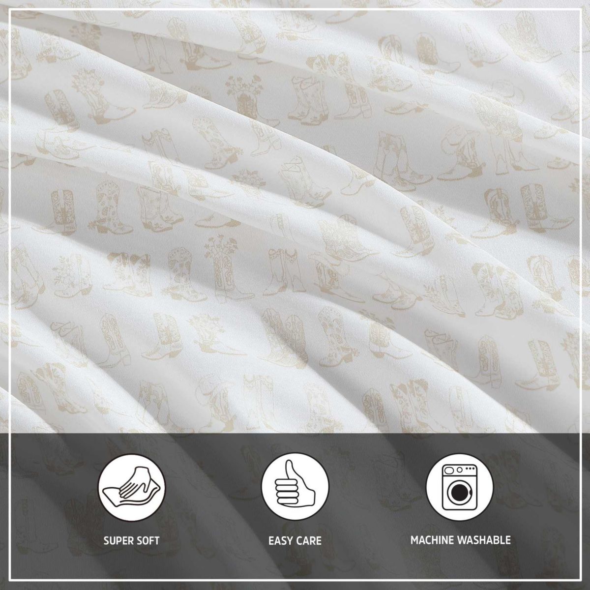 Line Dance Microfiber Sheet Set