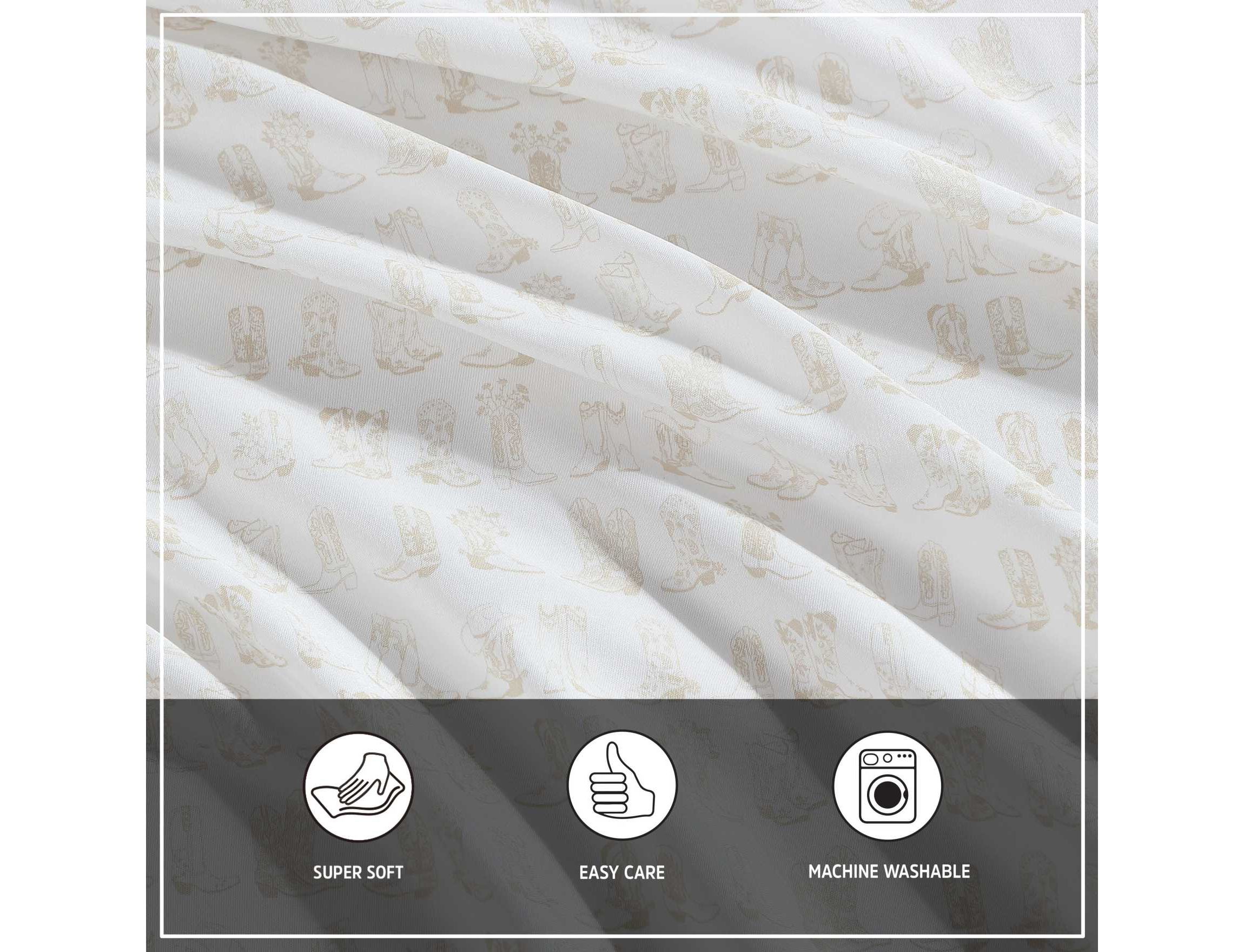 Line Dance Microfiber Sheet Set