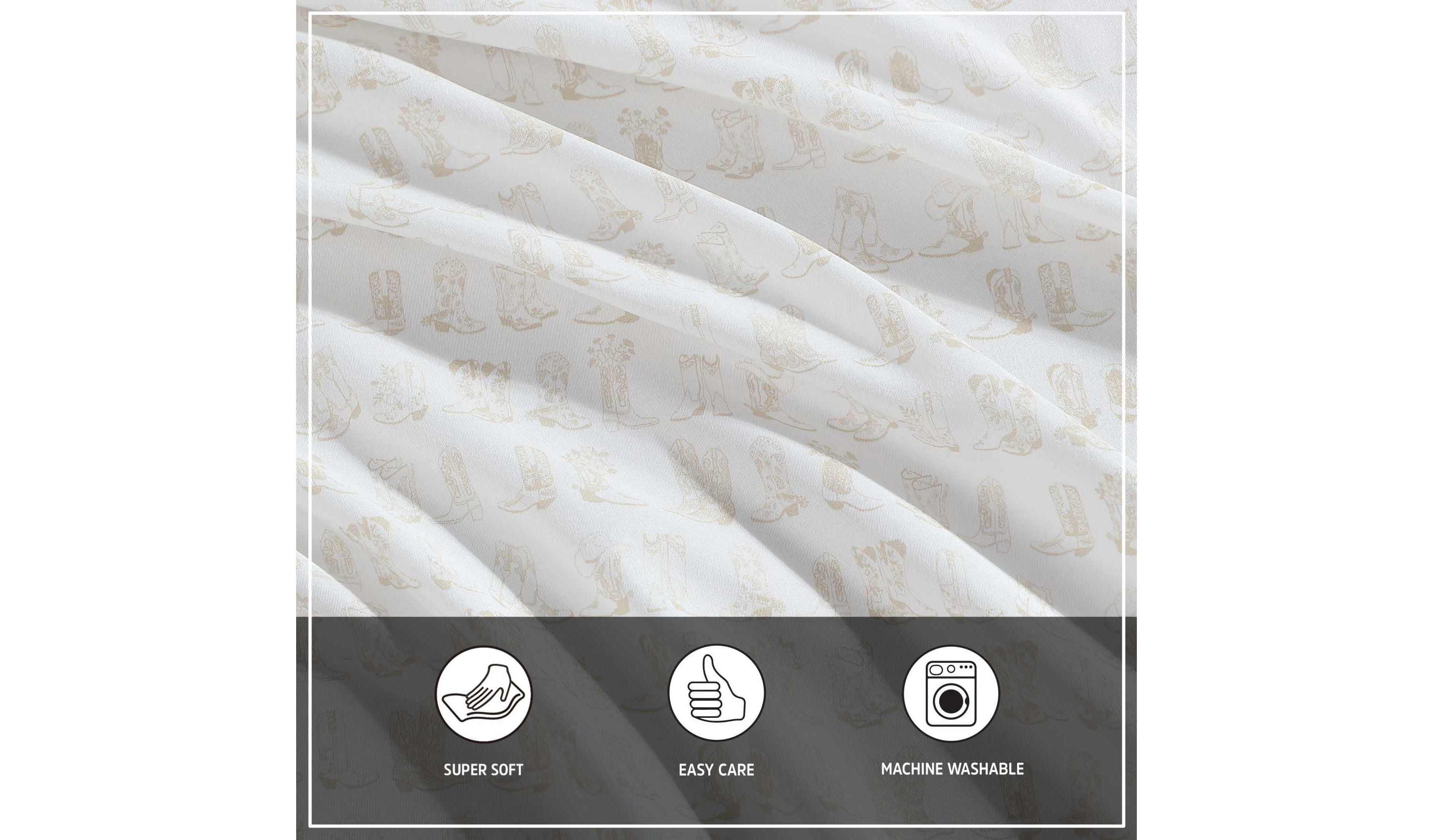 Line Dance Microfiber Sheet Set