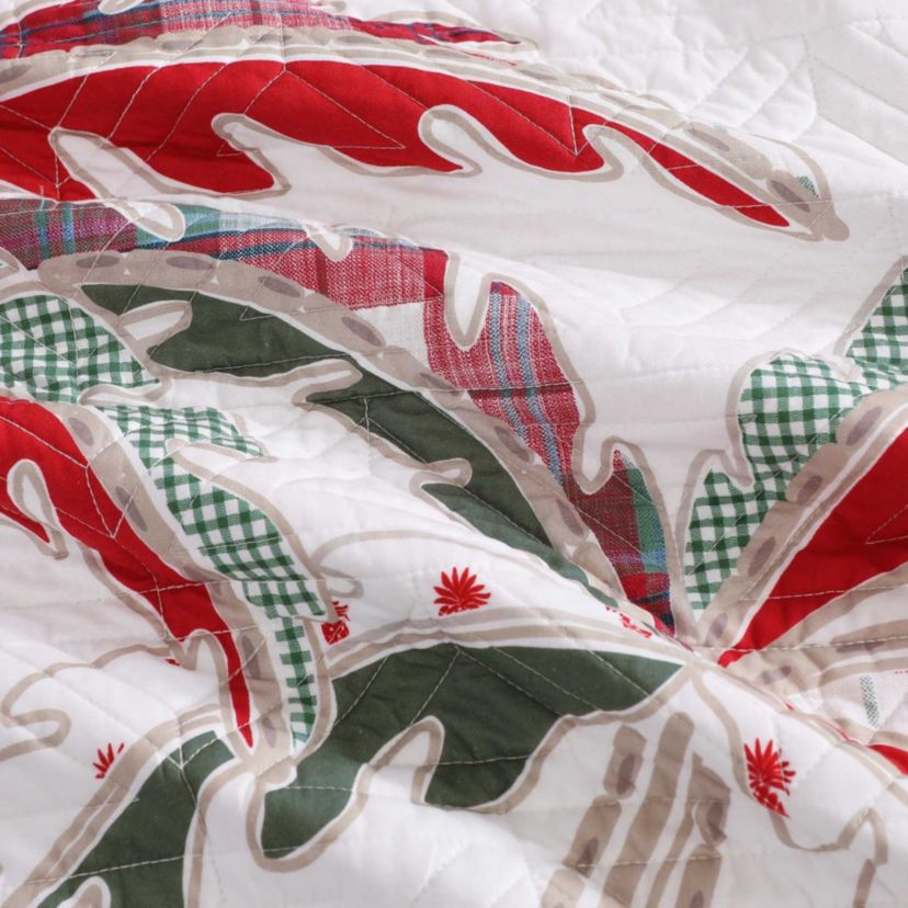Palm Tree Patchwork Cotton Quilt Set