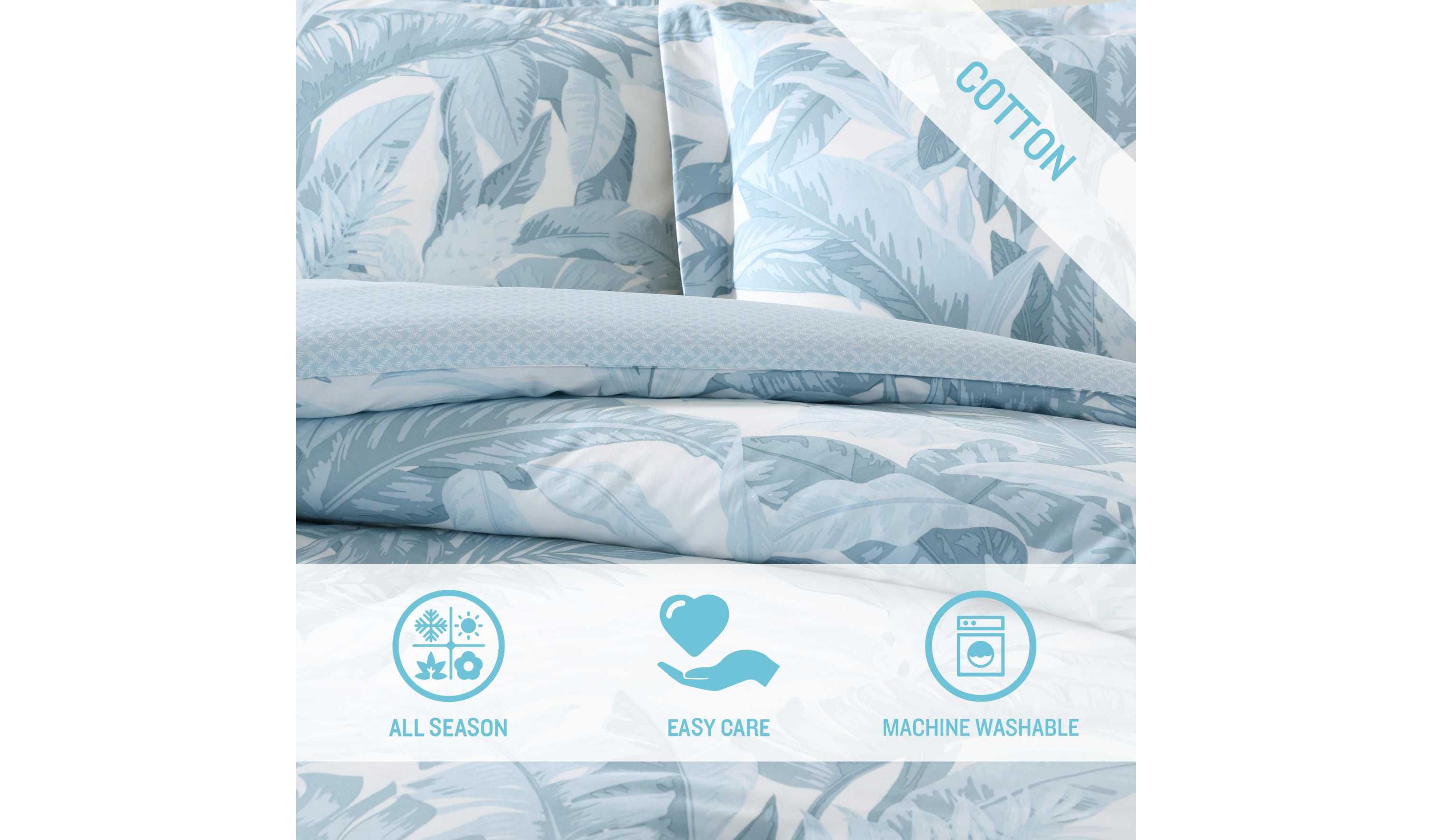 Palm Serenity Reverse Cotton Comforter Set