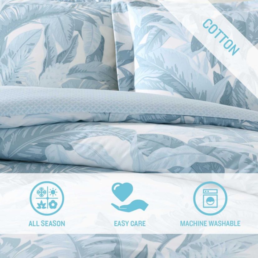 Palm Serenity Reverse Cotton Comforter Set