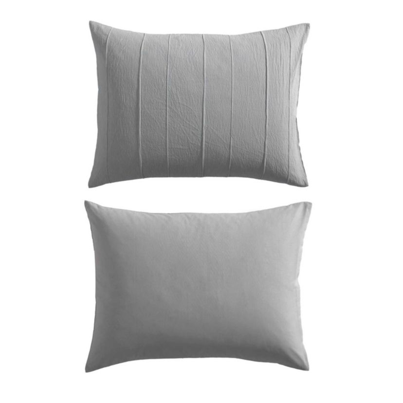 Woven Tucks Cotton Duvet Set