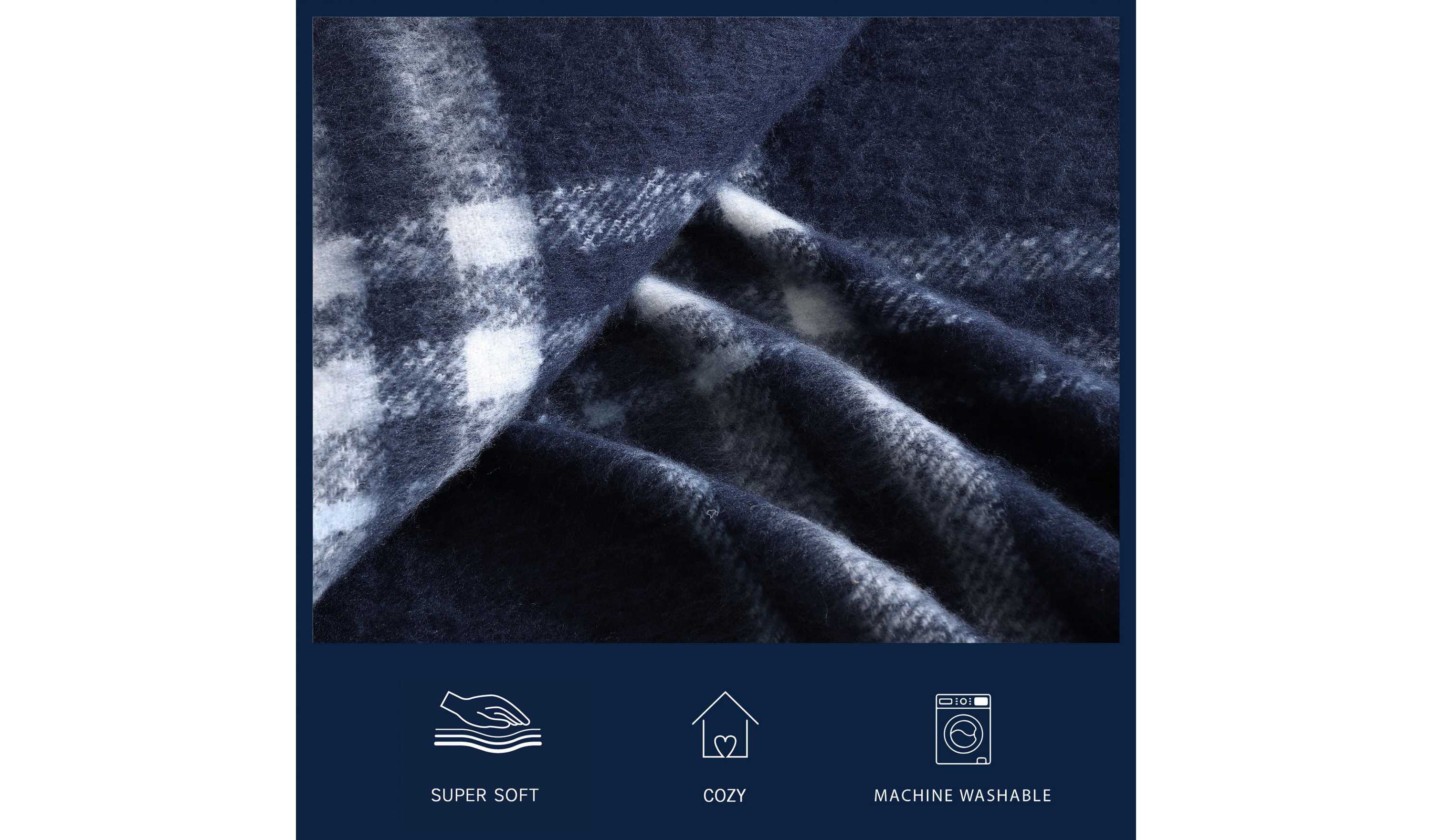Ryan Cove Plaid Microfiber Throw