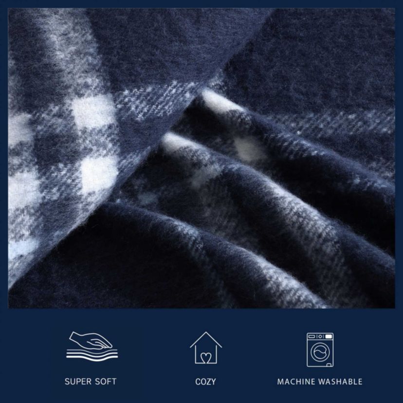 Ryan Cove Plaid Microfiber Throw