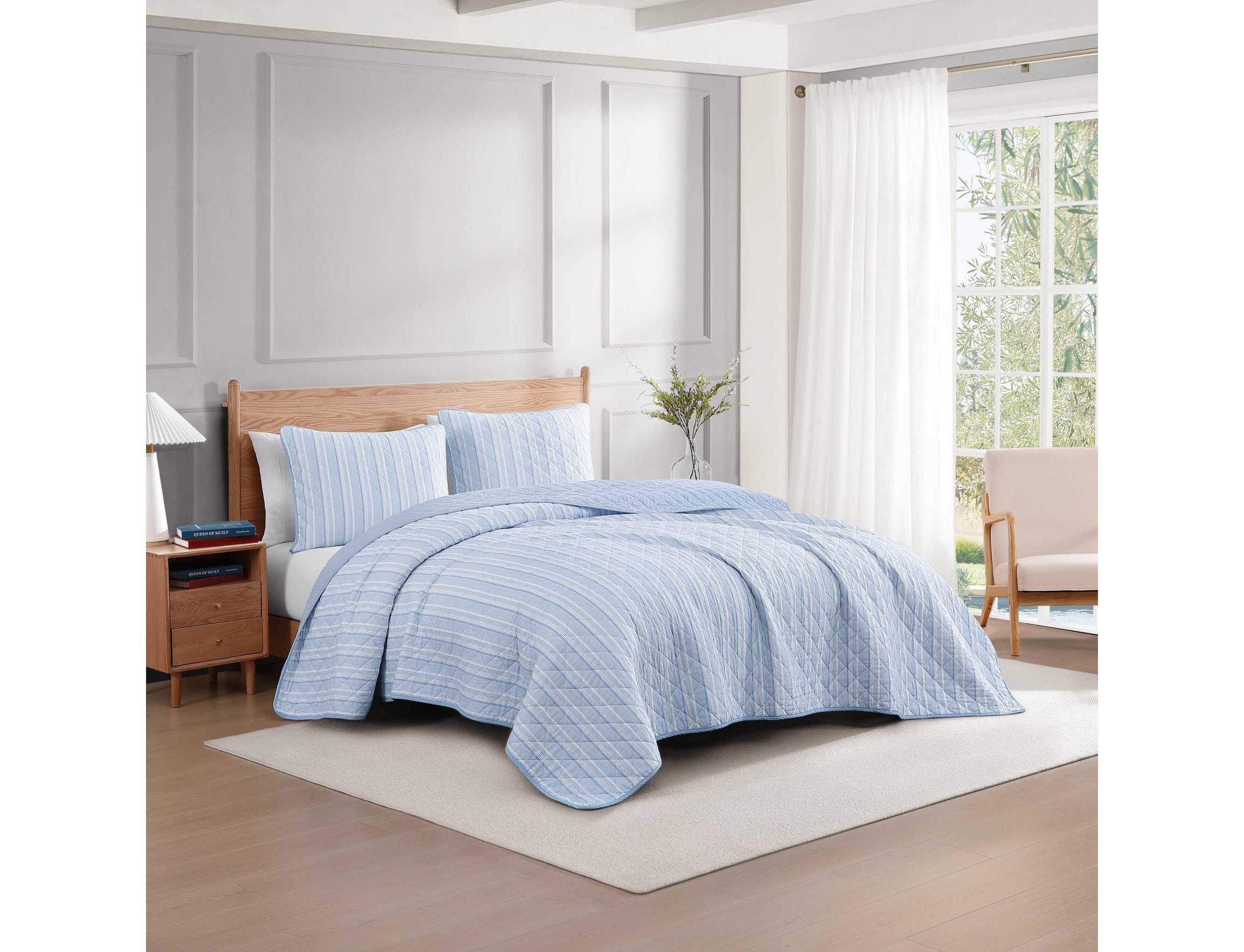 Sailing Stripe Cotton Quilt Set