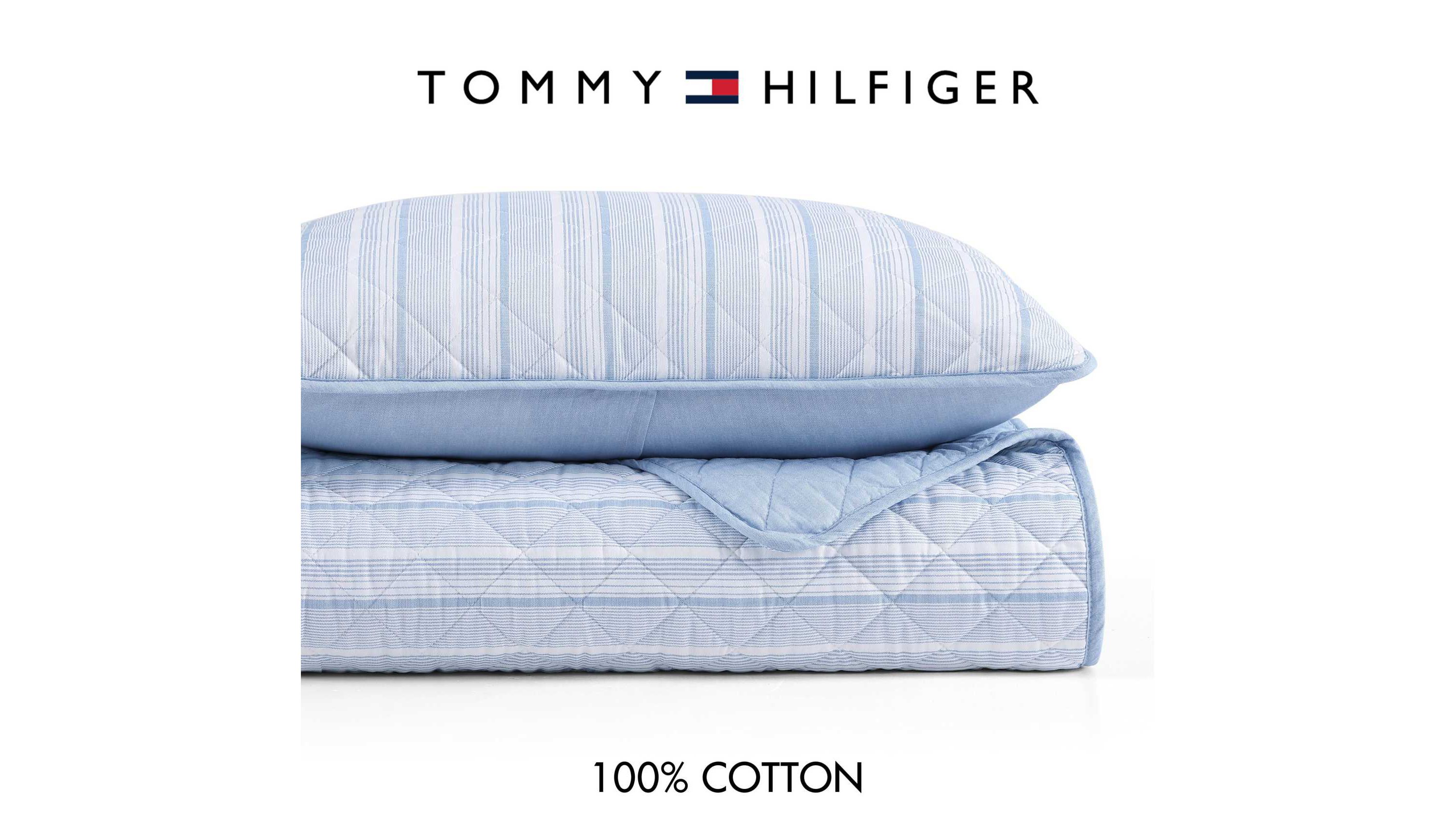 Sailing Stripe Cotton Quilt Set